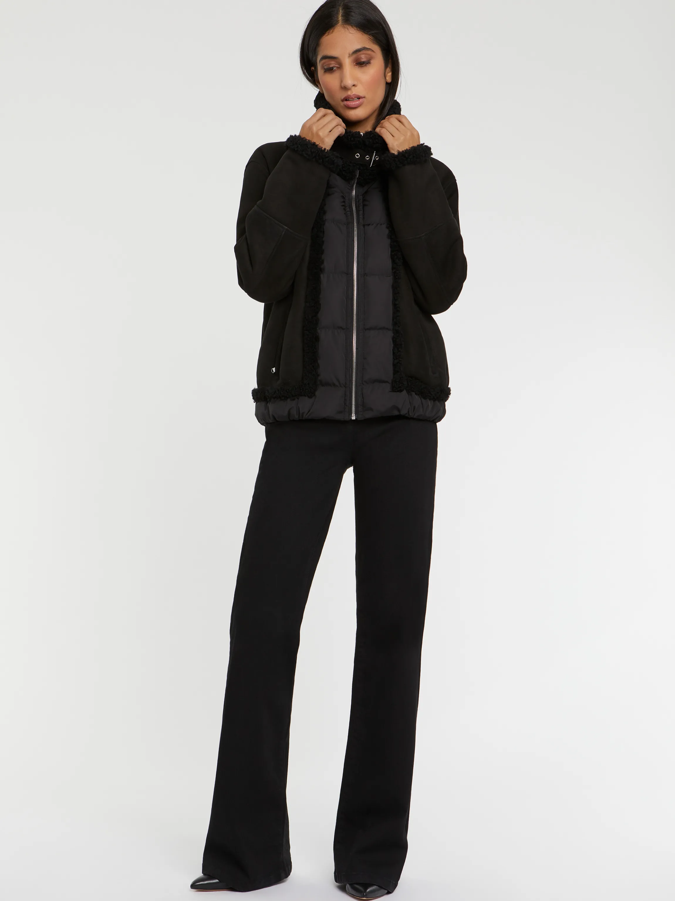 Flash Sale Blouson En Peau Lainee Femme Manteaux