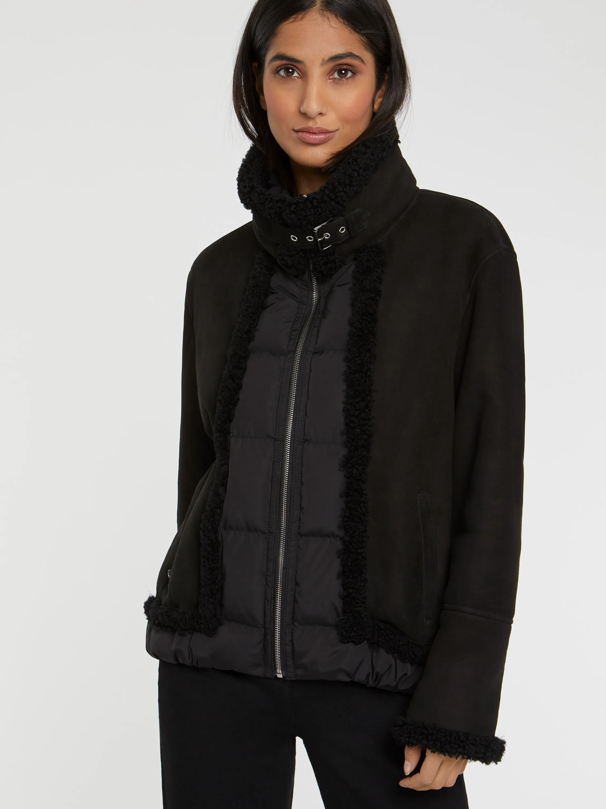 Flash Sale Blouson En Peau Lainee Femme Manteaux