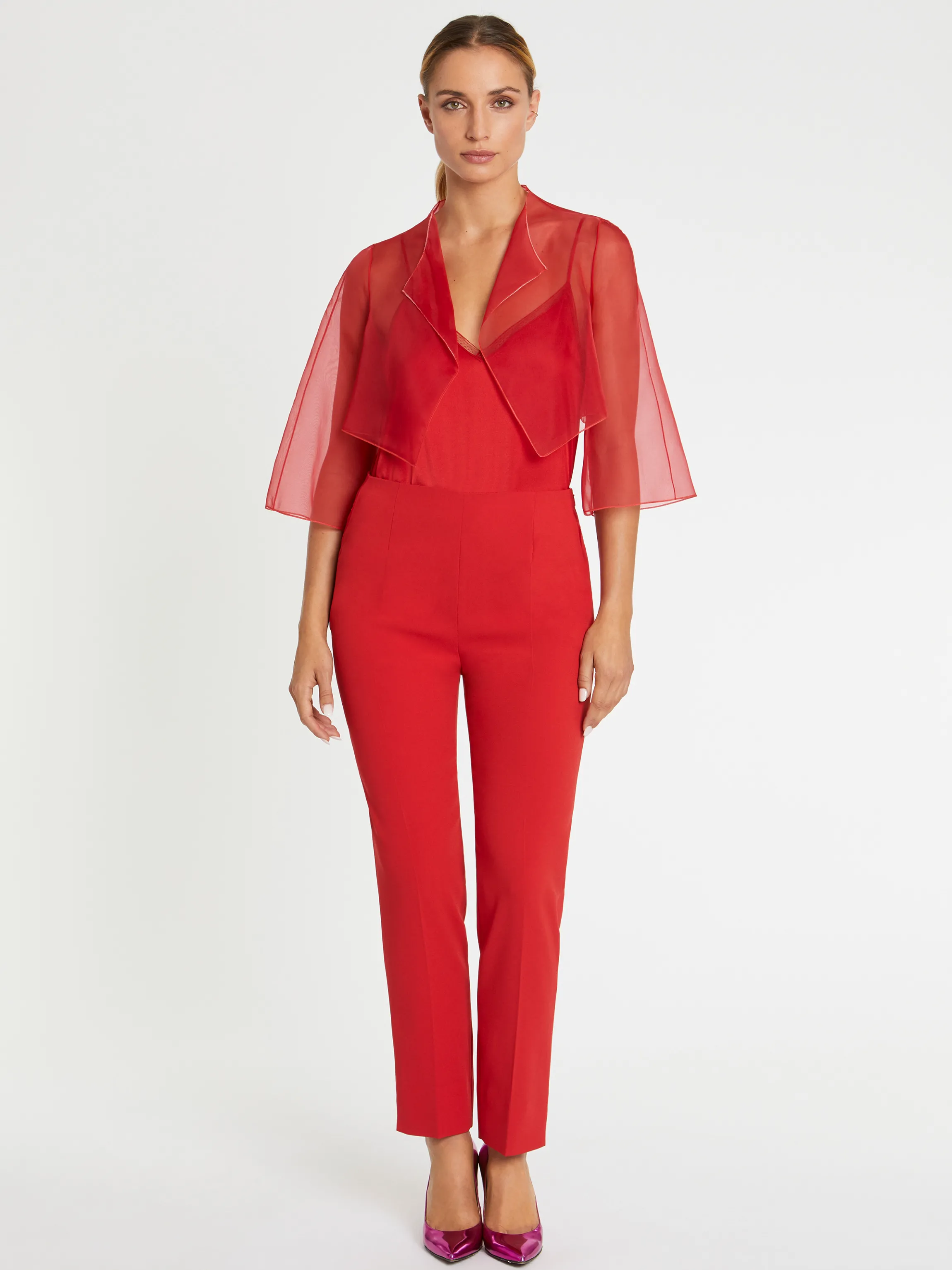 Shop Bolero En Organza De Soie Femme Vestes