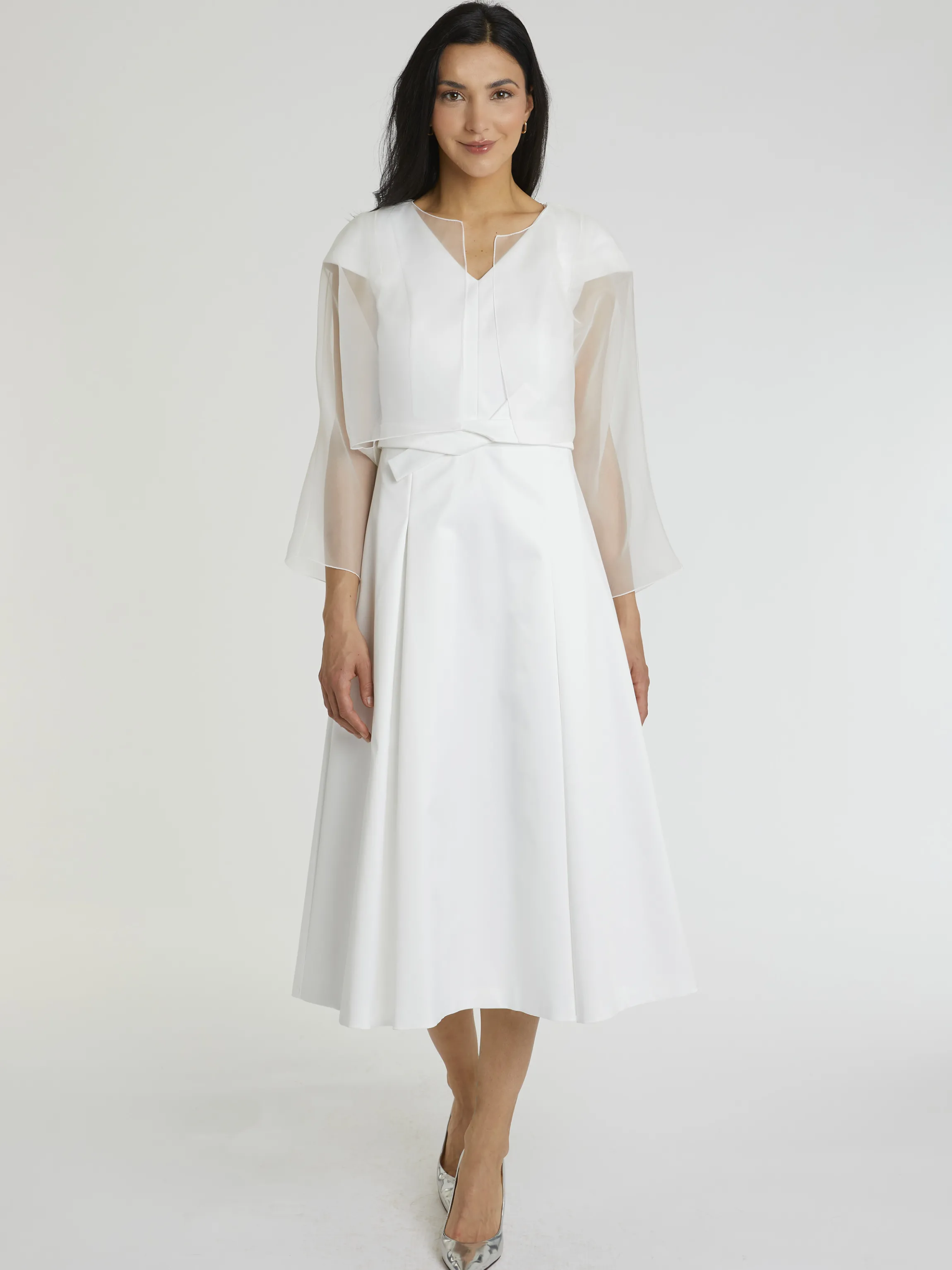 Store Bolero En Organza De Soie Femme Vestes