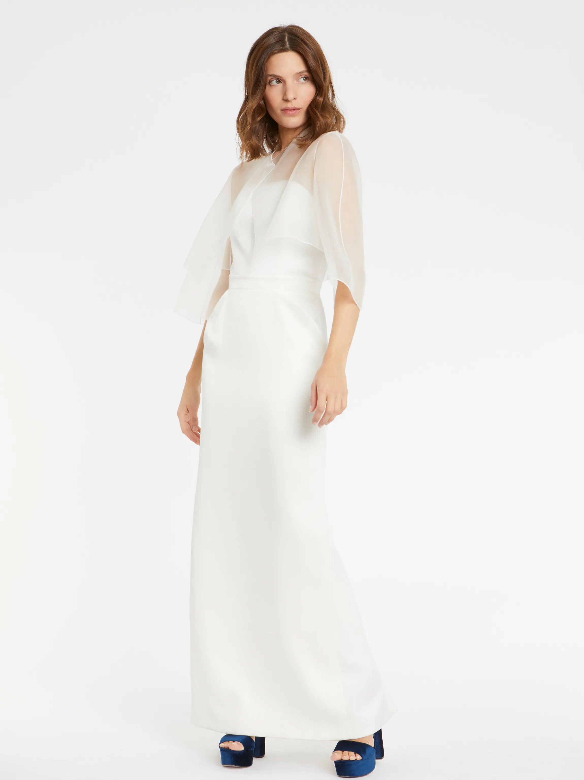 New Bolero En Organza De Soie Femme Vestes