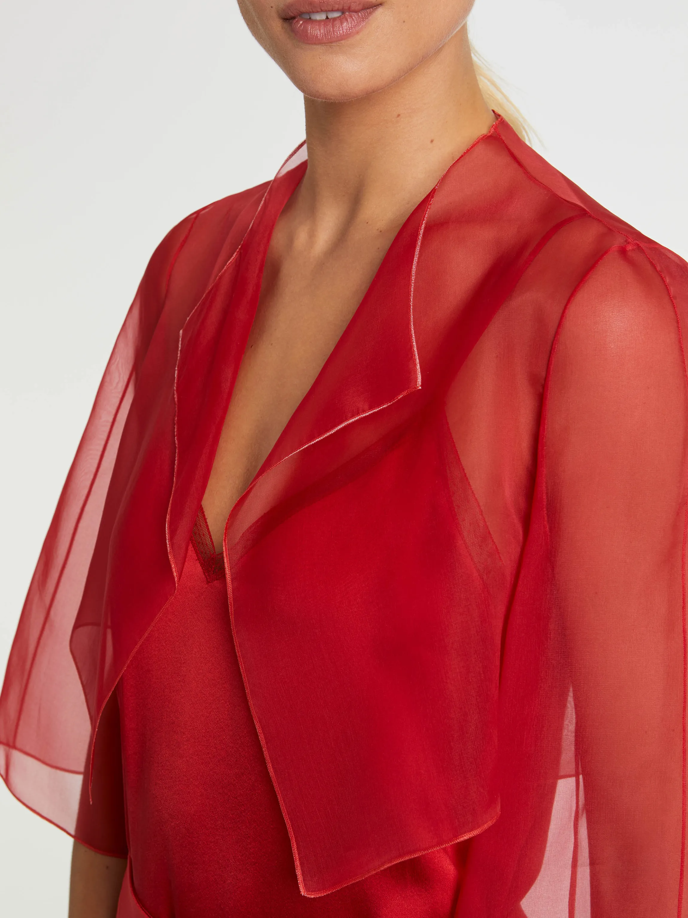 Shop Bolero En Organza De Soie Femme Vestes