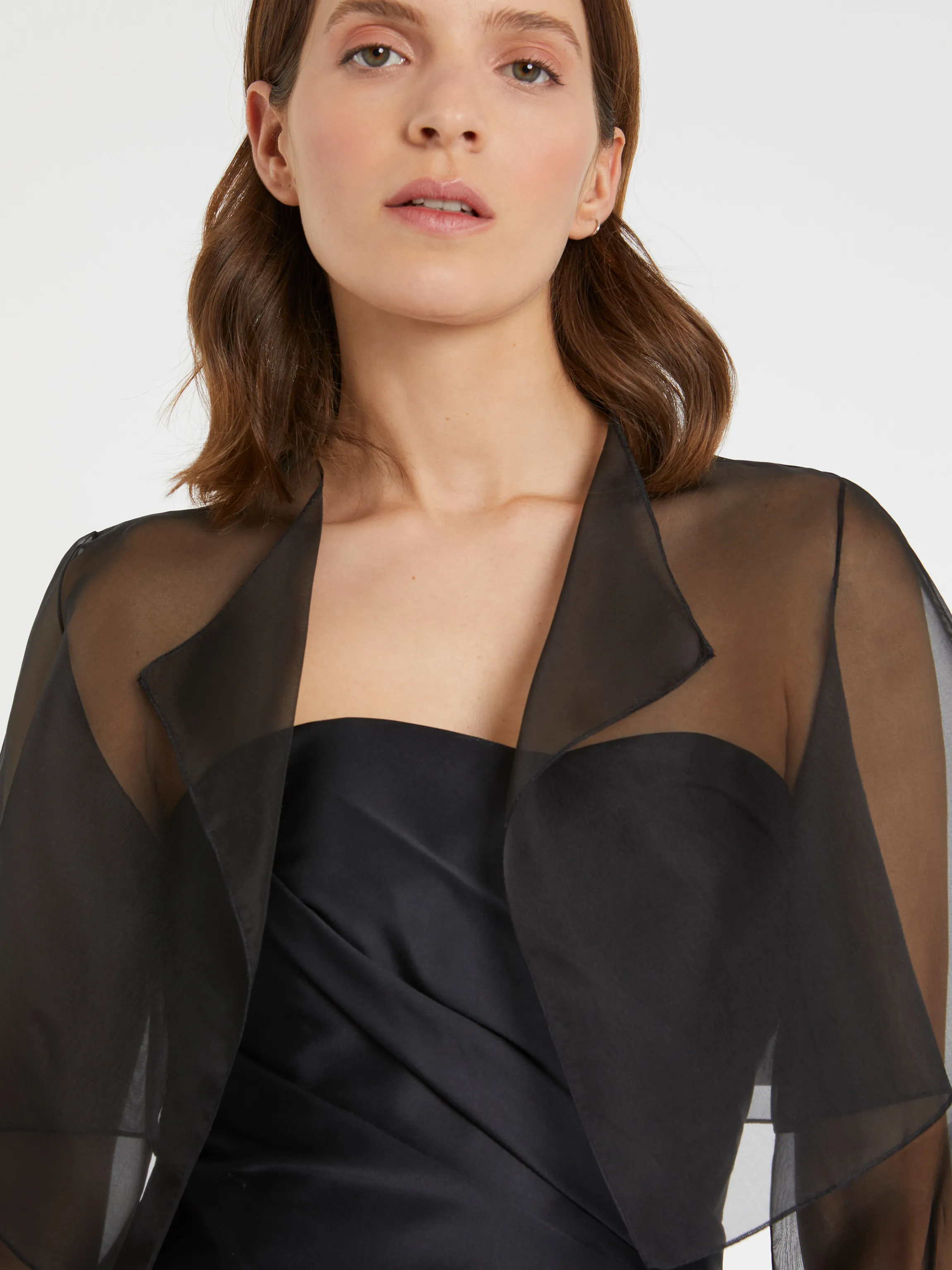 Sale Bolero En Organza De Soie Femme Vestes