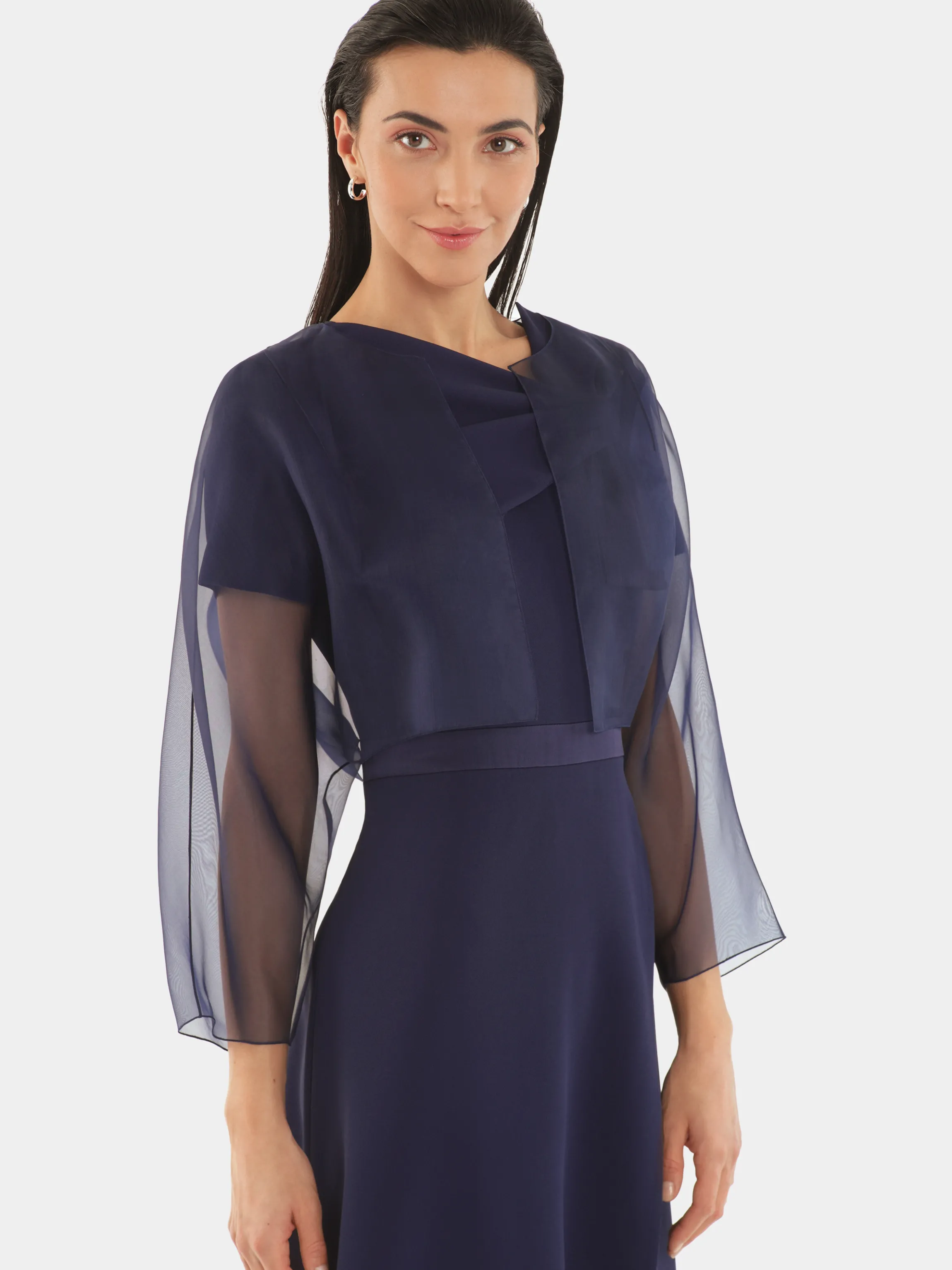 Hot Bolero En Organza De Soie Femme Vestes
