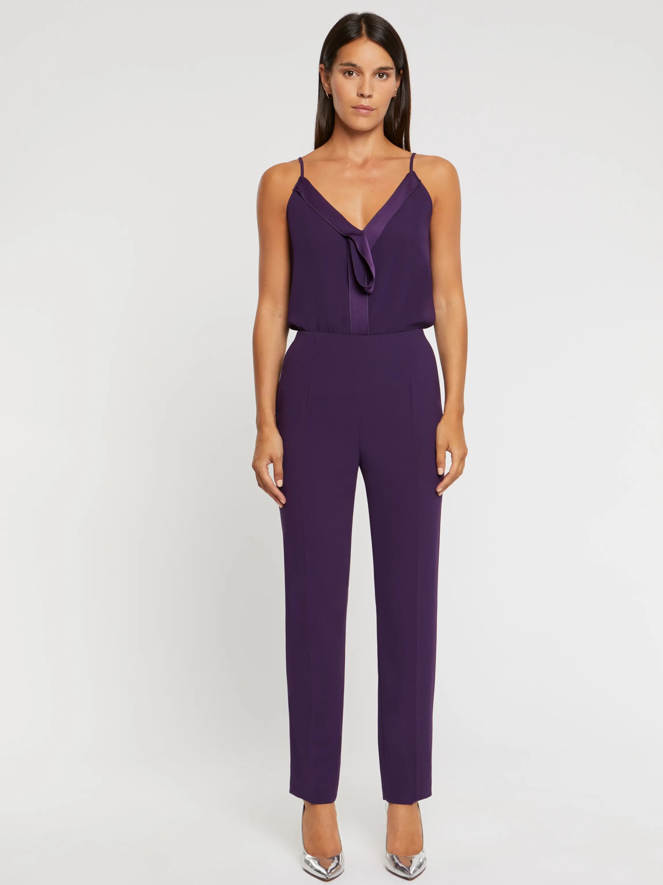 Online Caraco En Crepe Envers Satin Femme Tops