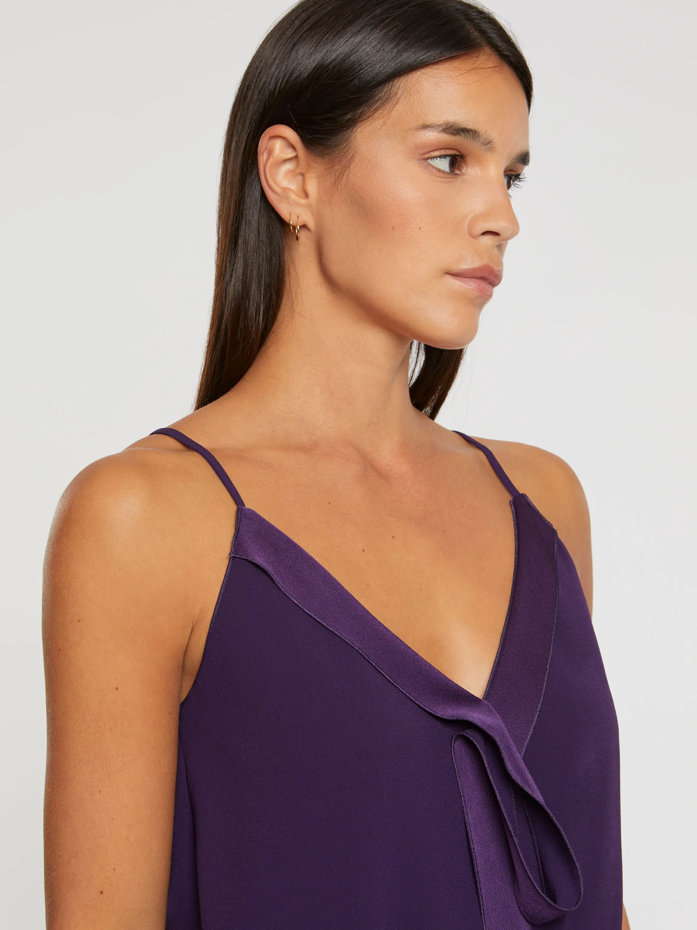 Online Caraco En Crepe Envers Satin Femme Tops