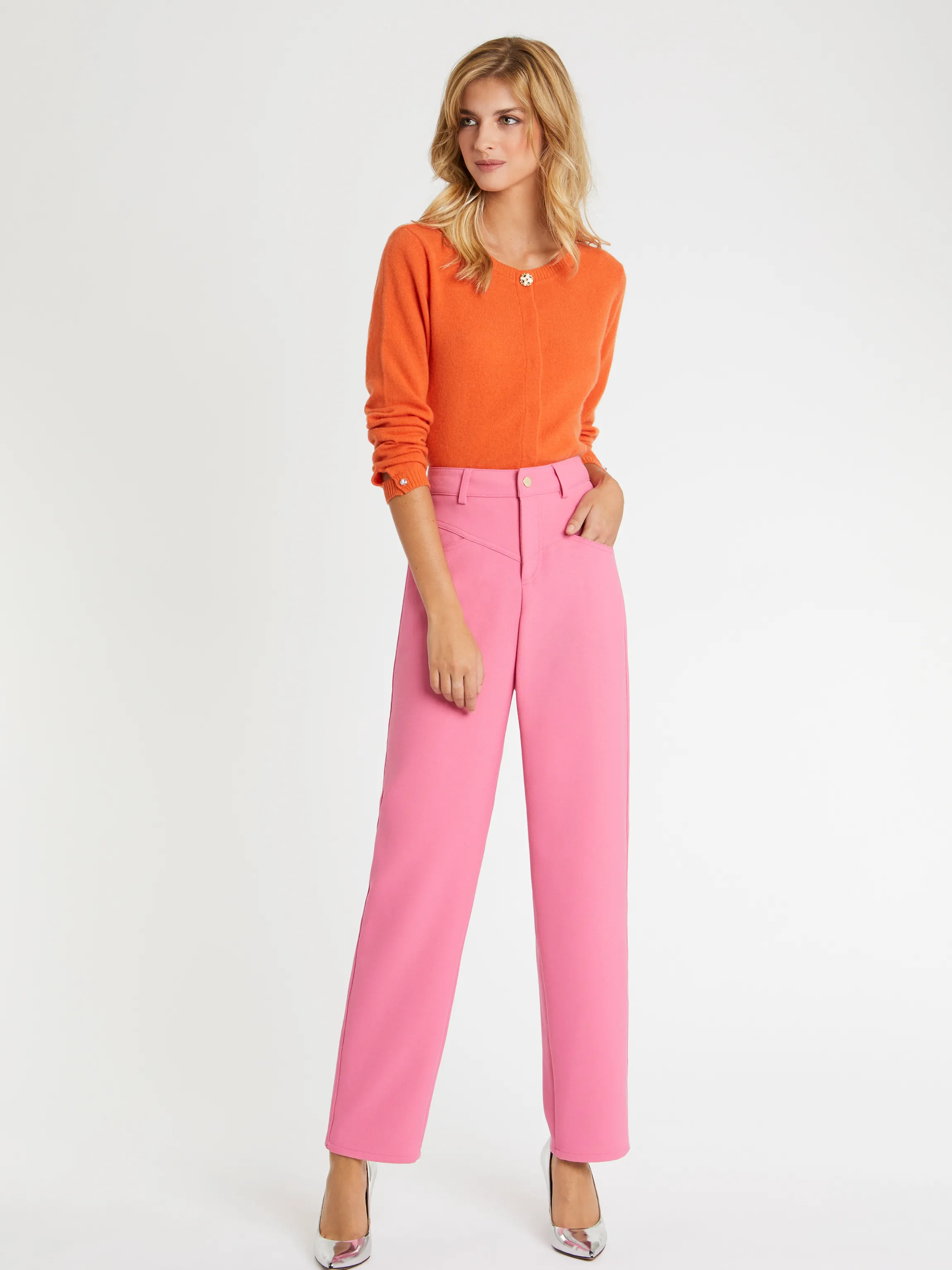 Cheap Cardigan A Bouton Bijou En Cachemire Femme Pulls Et Cardigans