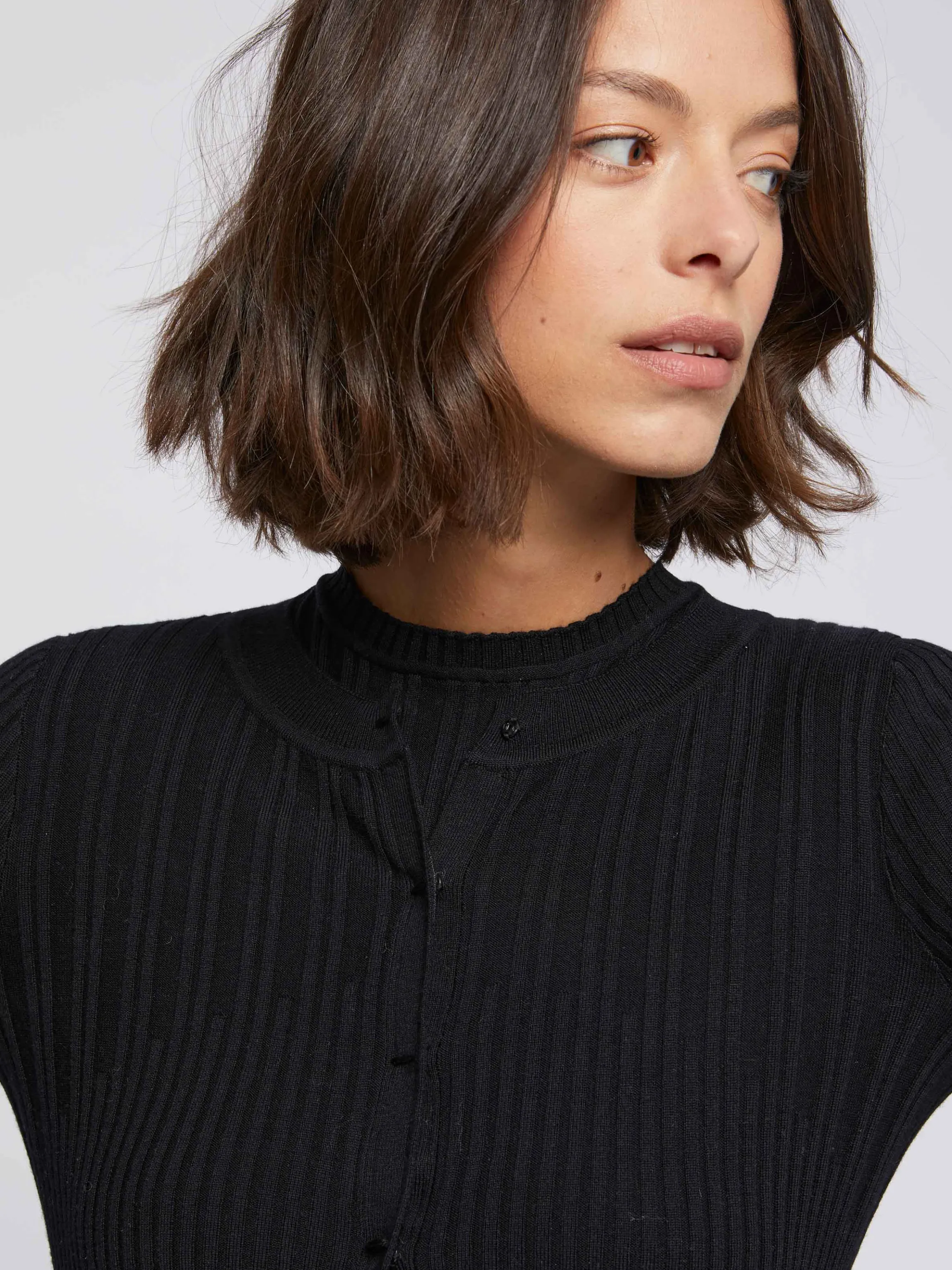 Shop Cardigan Cotele En Laine Merinos Femme Pulls Et Cardigans