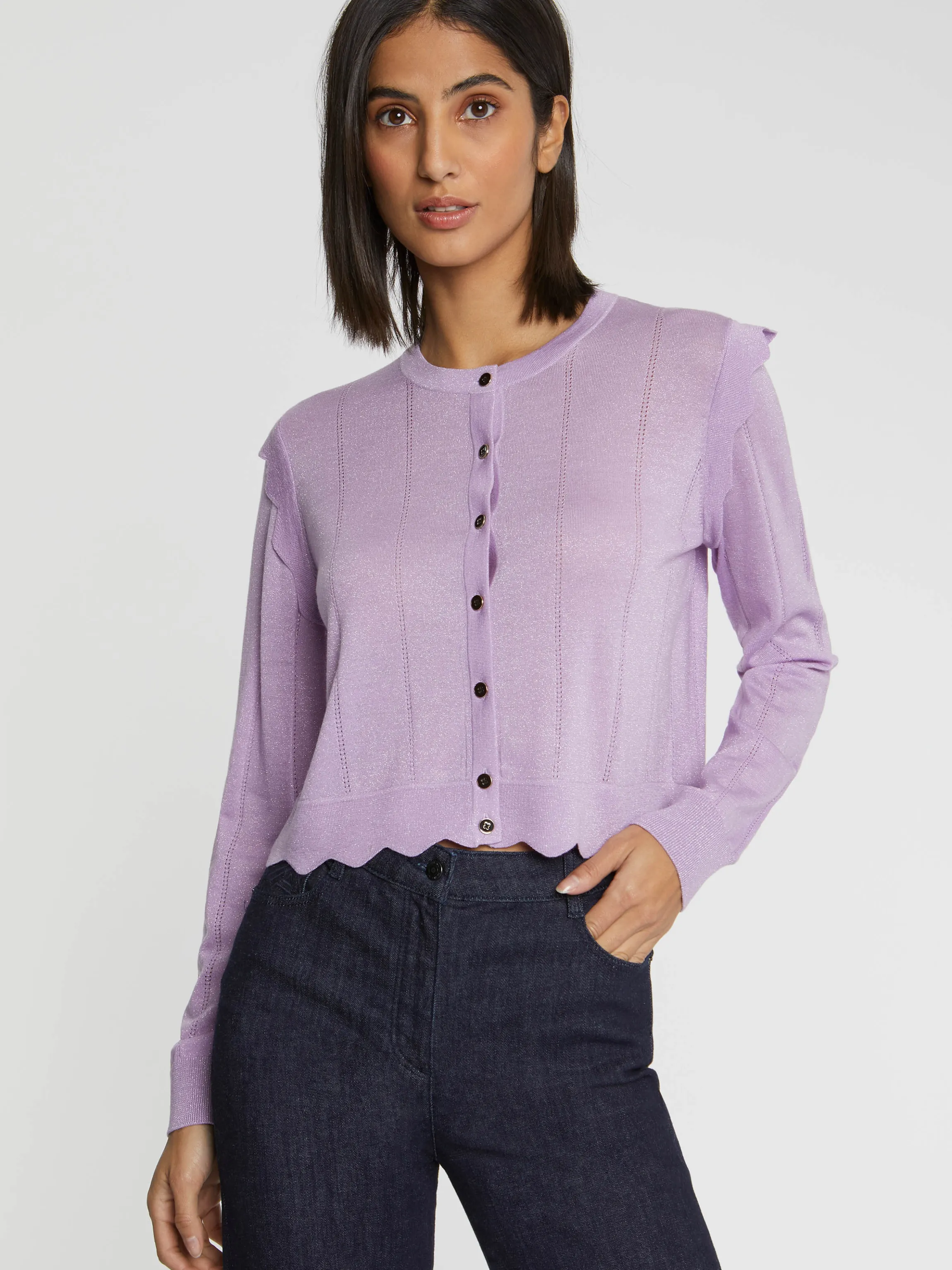 cardigan_court_a_festons_en_laine_et_lurex_2-1.webp Cheap Cardigan Court A Festons En Laine Et Lurex Femme Pulls Et Cardigans