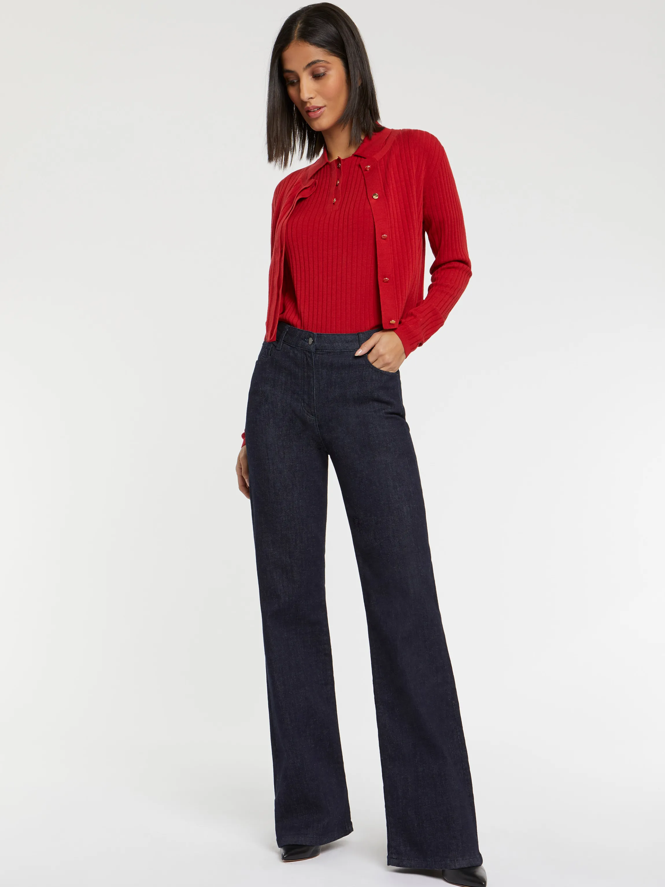 Cheap Cardigan En Laine En Maille Cotelee Femme Pulls Et Cardigans
