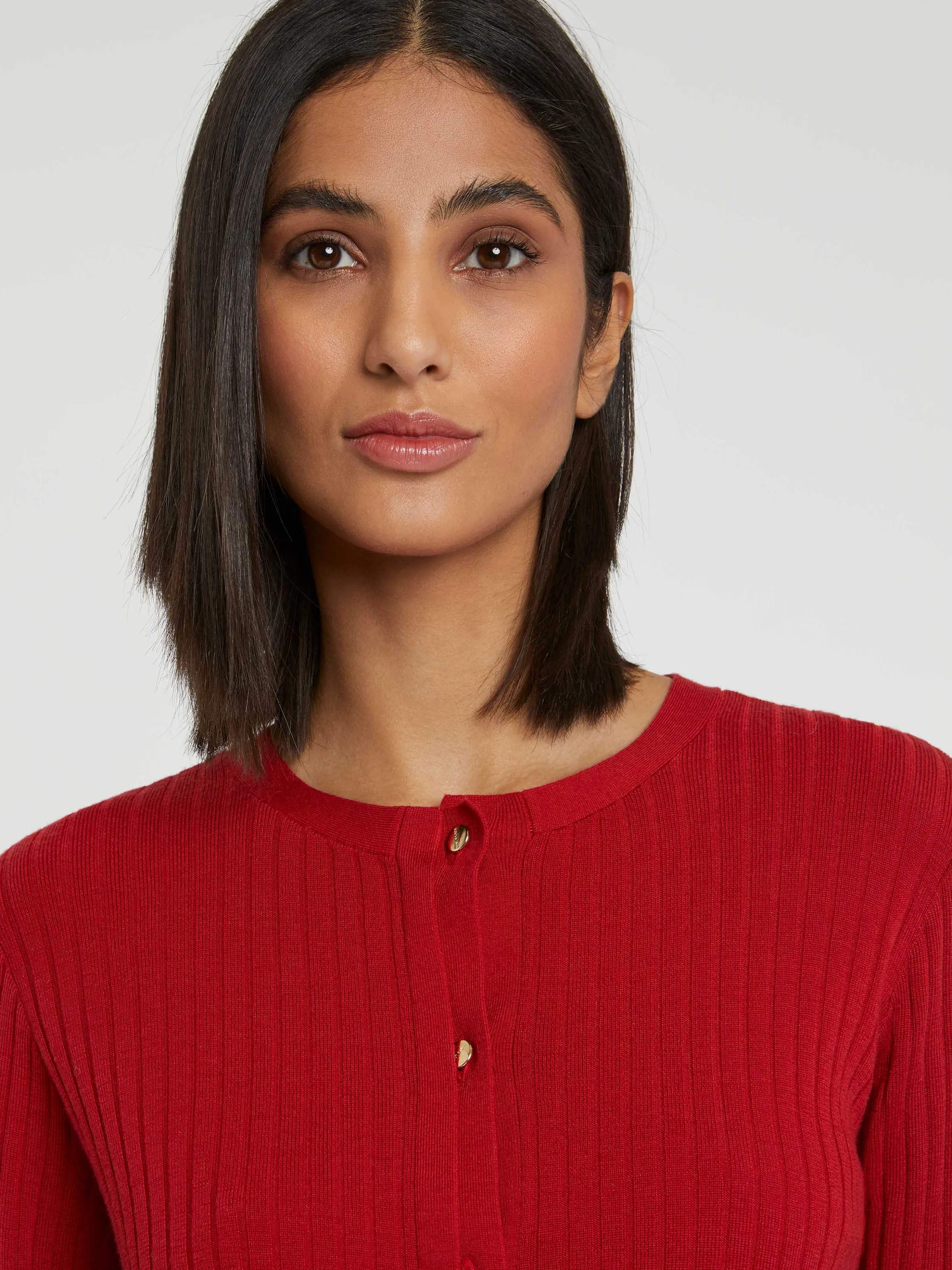 Cheap Cardigan En Laine En Maille Cotelee Femme Pulls Et Cardigans