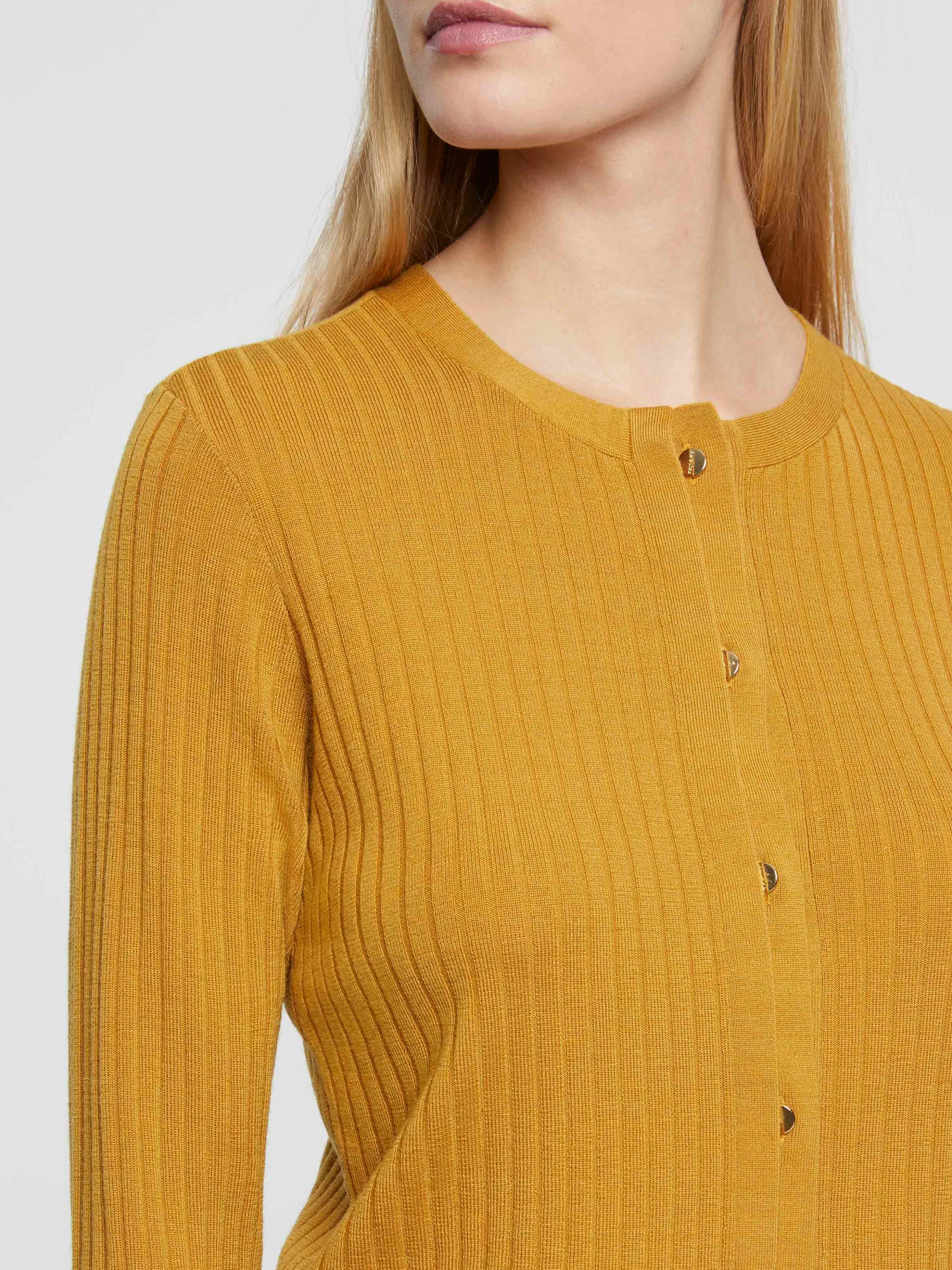 Flash Sale Cardigan En Laine En Maille Cotelee Femme Pulls Et Cardigans