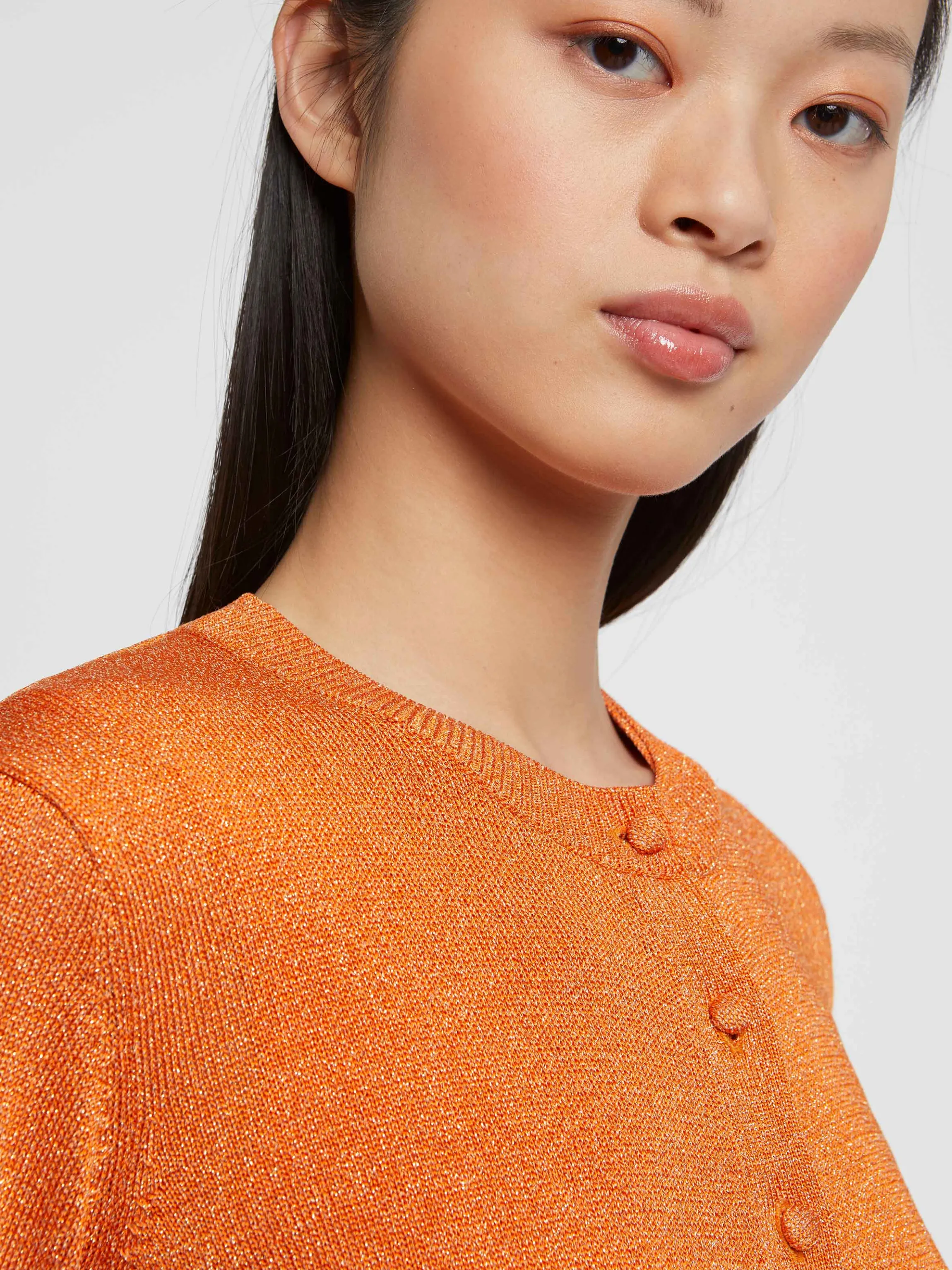 Hot Cardigan En Maille Lurex Femme Pulls Et Cardigans