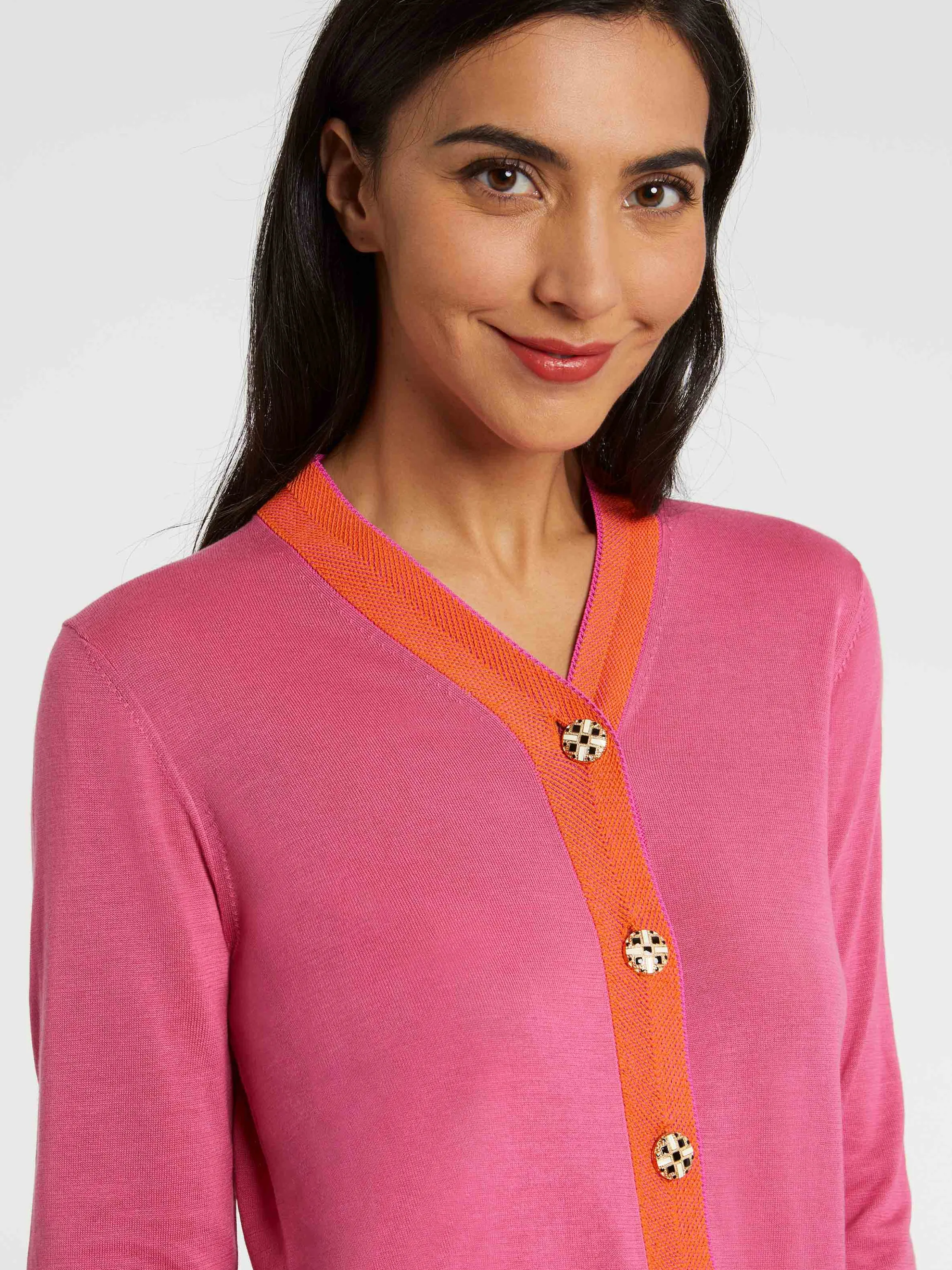 Flash Sale Cardigan En Soie A Boutons Bijou Femme Pulls Et Cardigans
