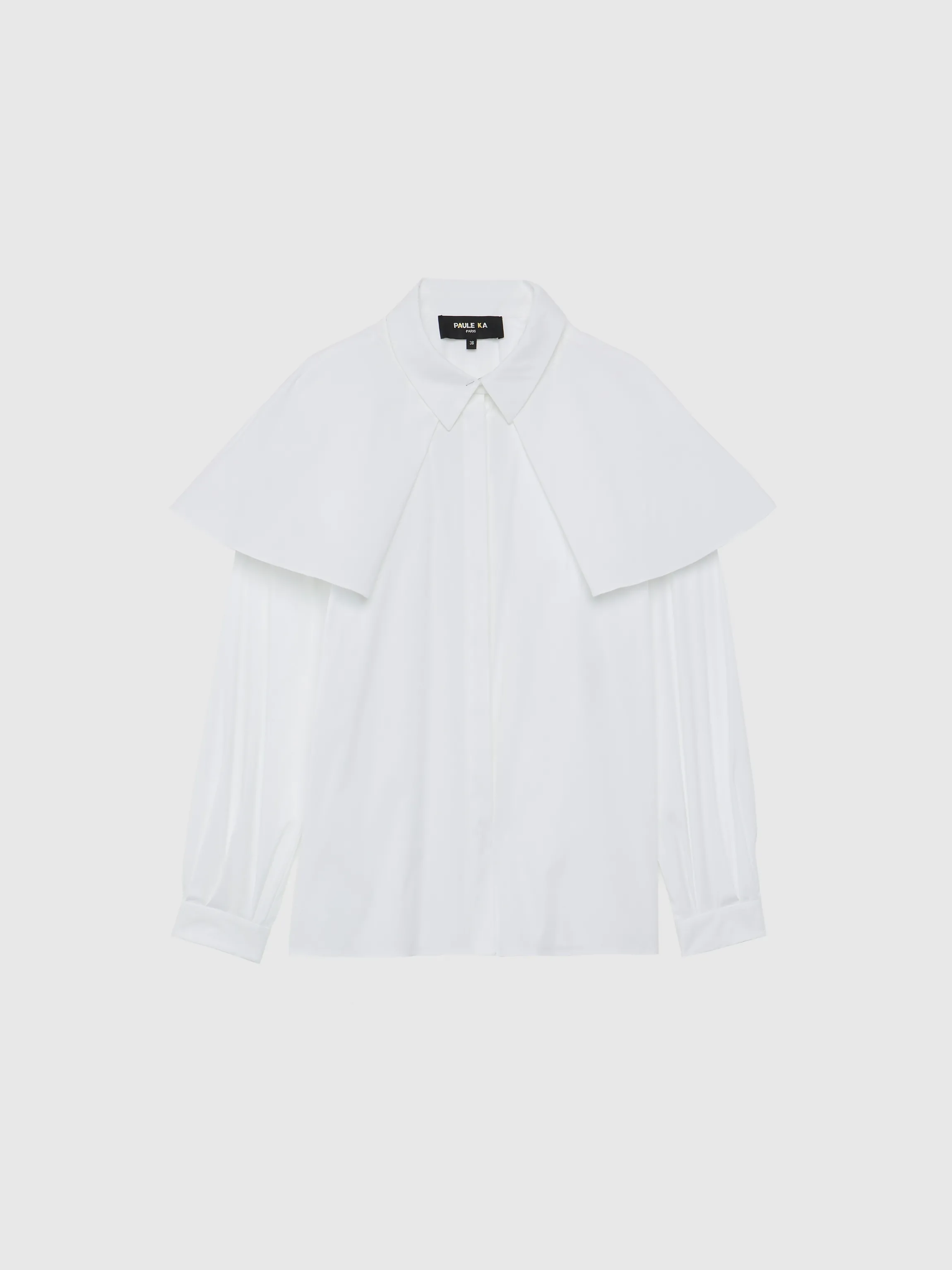 chemise_a_bavolets_en_popeline_de_coton_4-1.webp Sale Chemise A Bavolets En Popeline De Coton Femme Tops