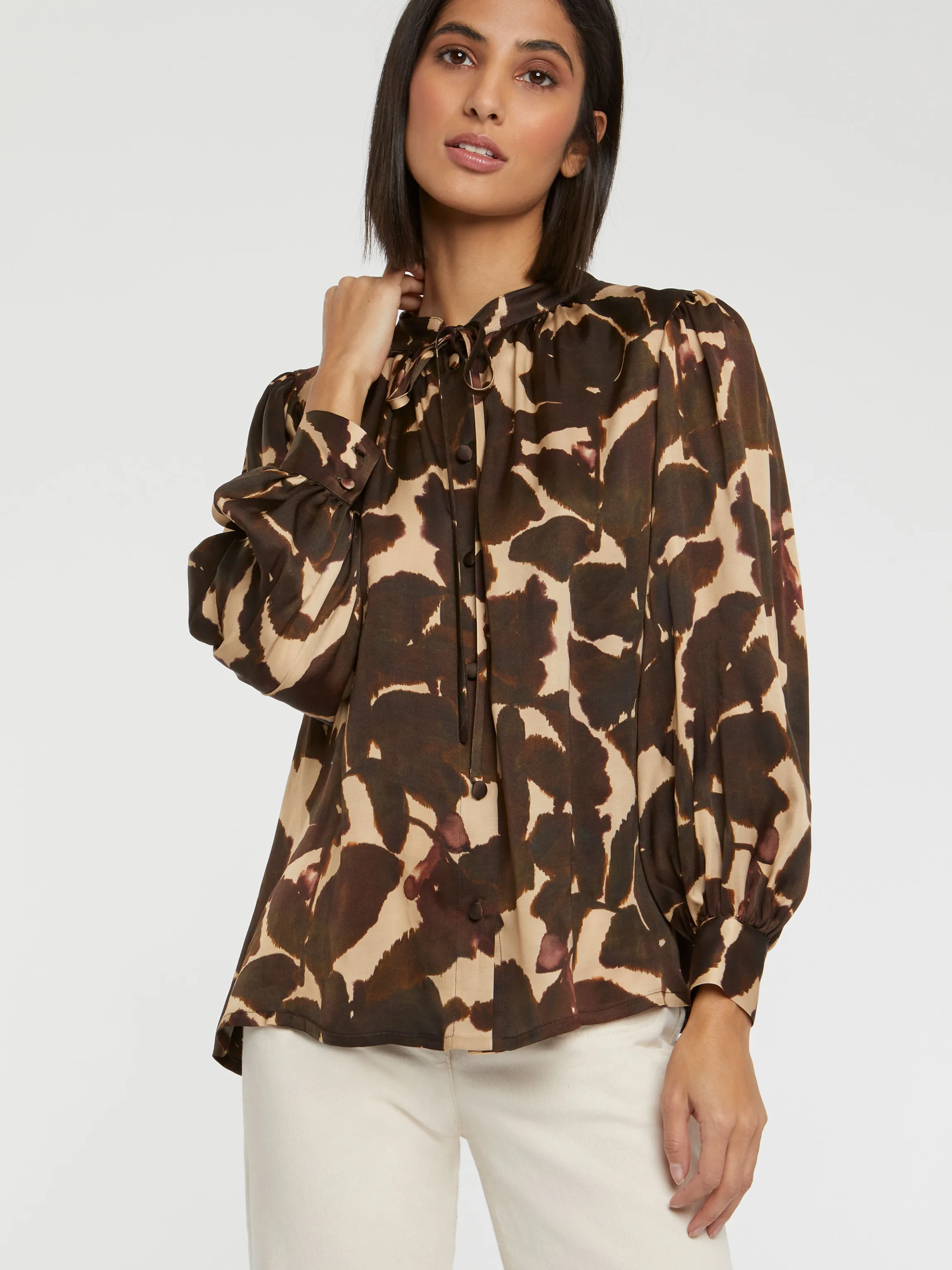 Flash Sale Chemisier A Fleurs En Viscose Femme Tops