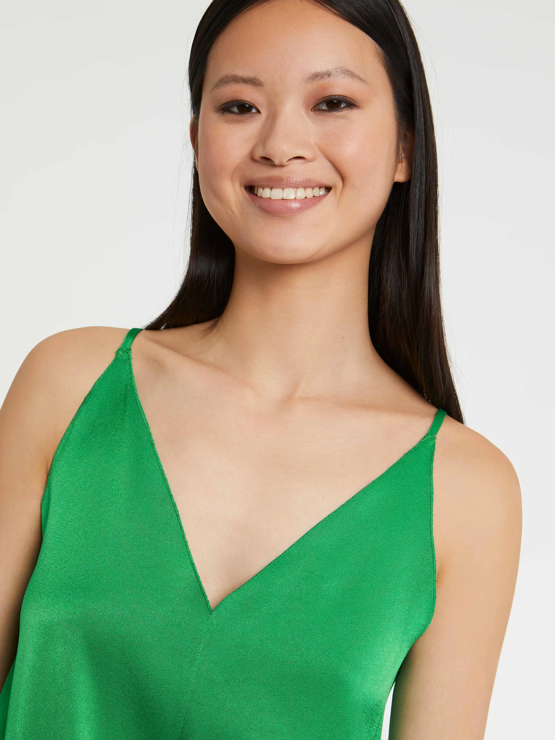 Cheap Debardeur En Crepe Envers Satin Femme Tops