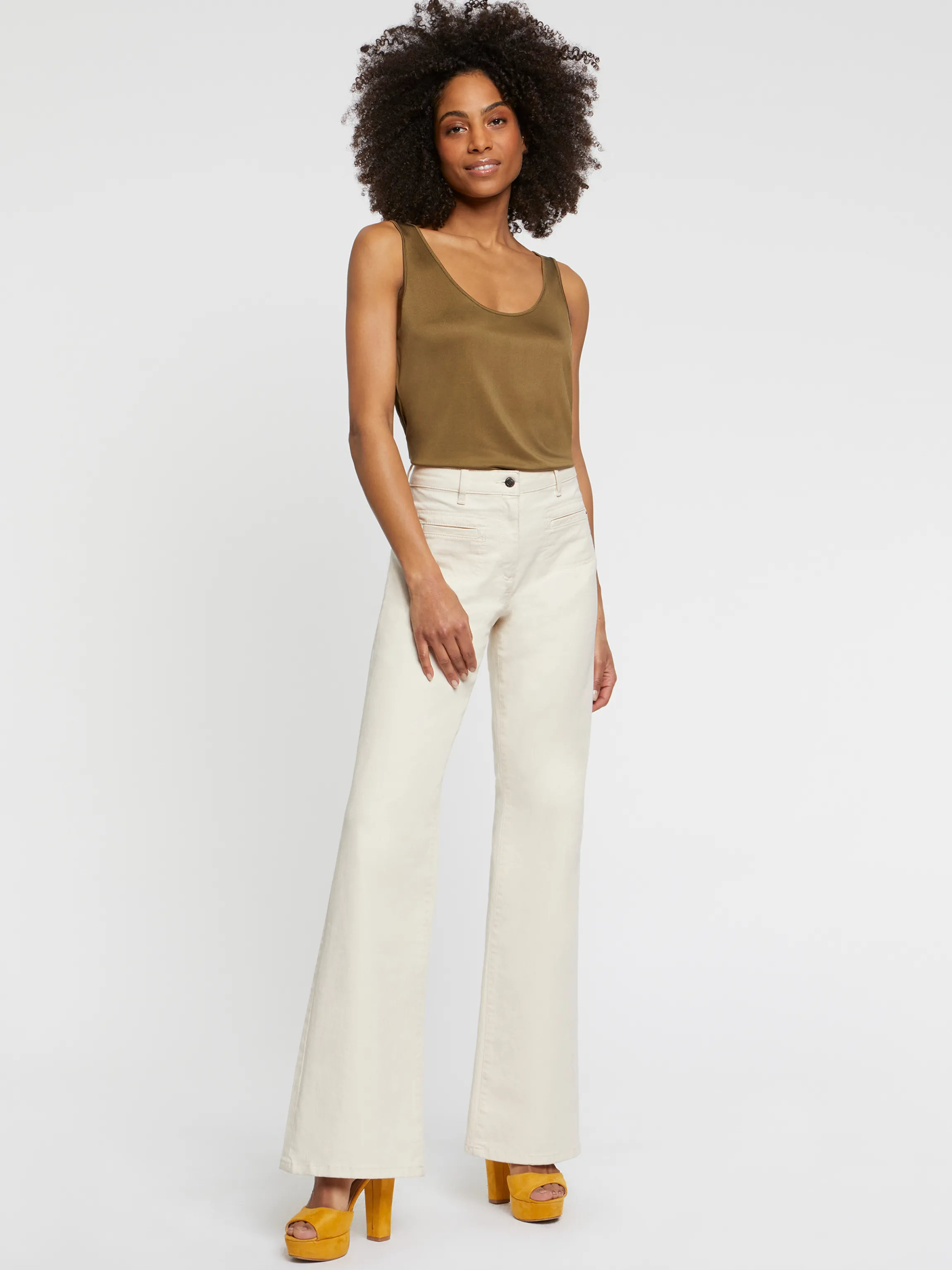 Best Sale Debardeur En Jersey De Soie Femme Tops