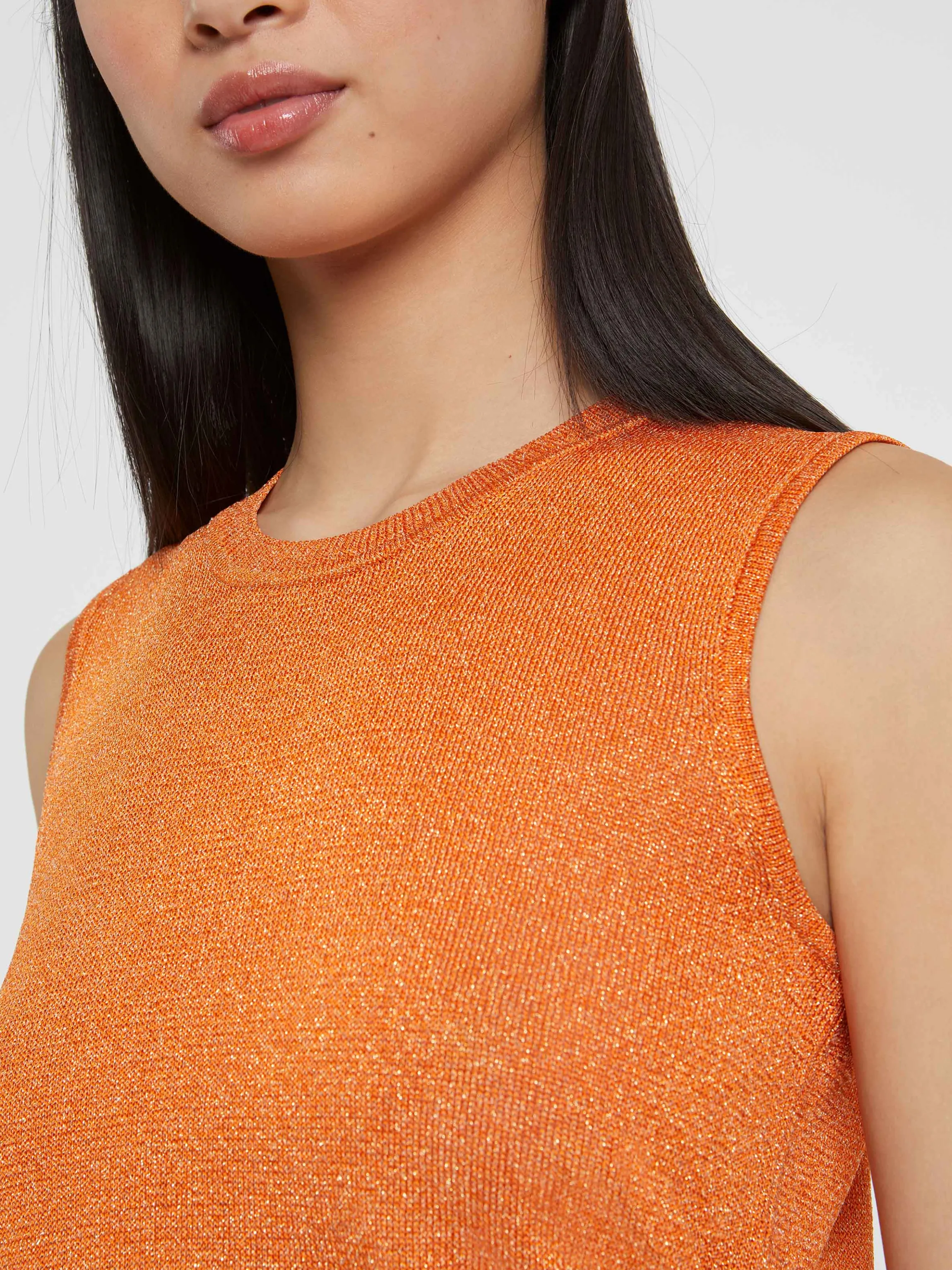 Best Sale Debardeur En Maille Lurex Femme Tops
