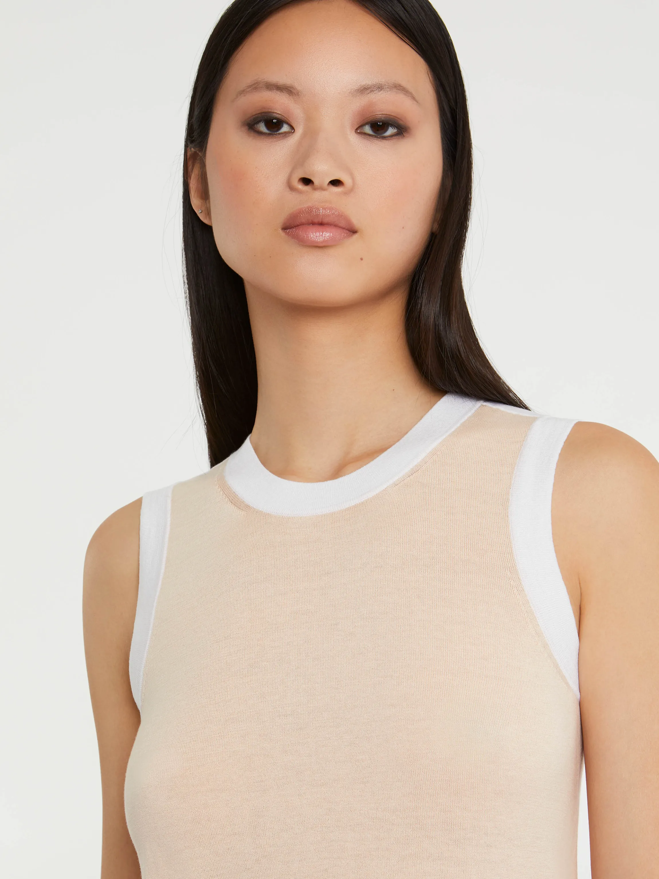 Hot Debardeur En Soie Et Coton Femme Tops