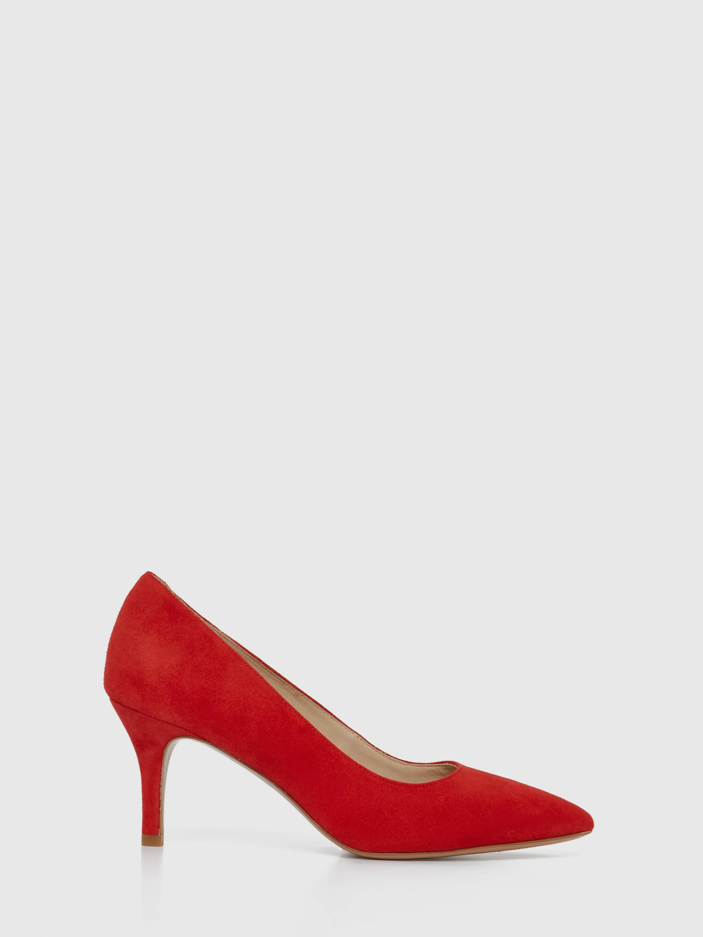 Online Escarpin A Petit Talon En Cuir Velours Femme Accessoires