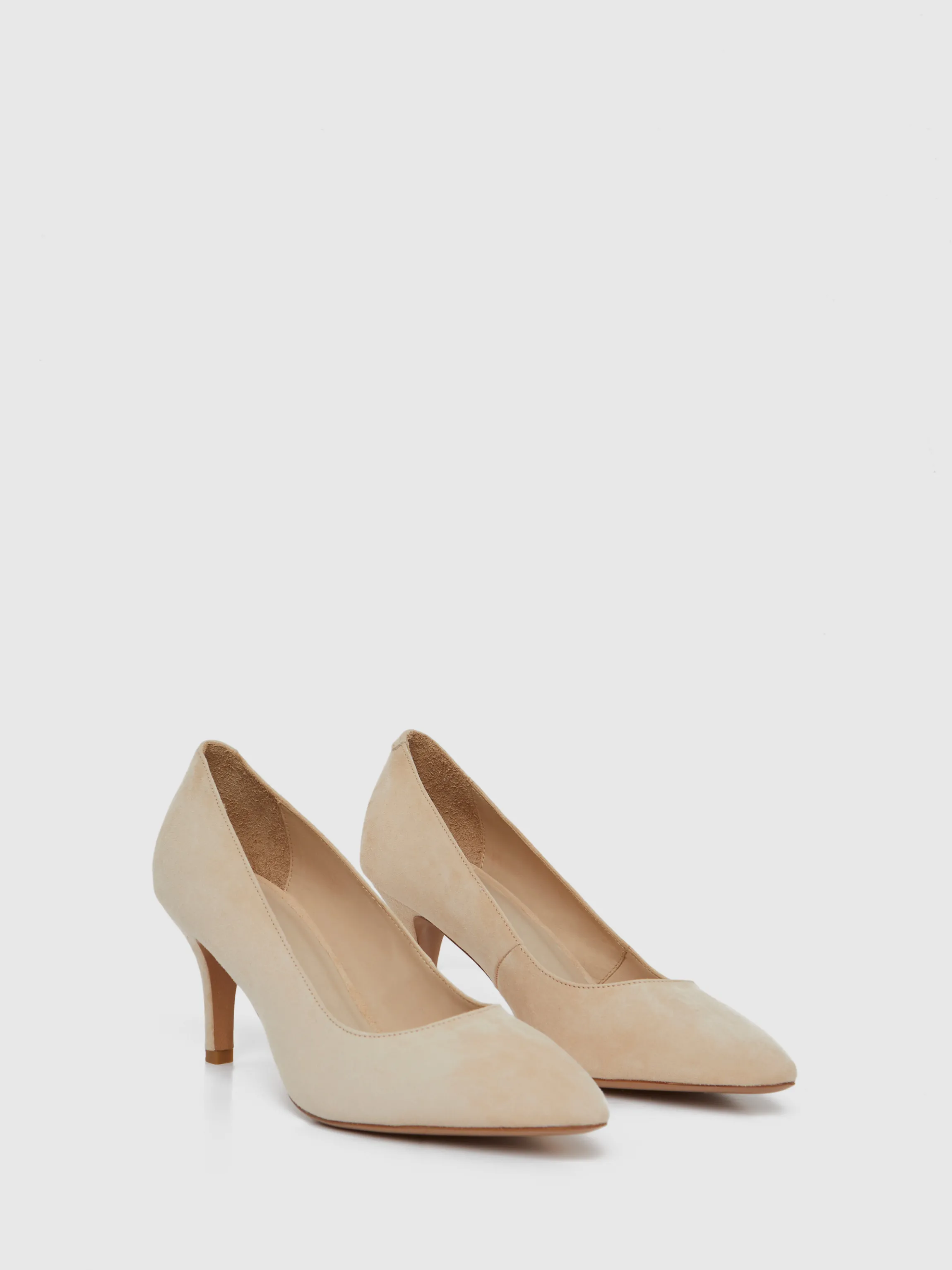 Hot Escarpin A Petit Talon En Cuir Velours Femme Accessoires