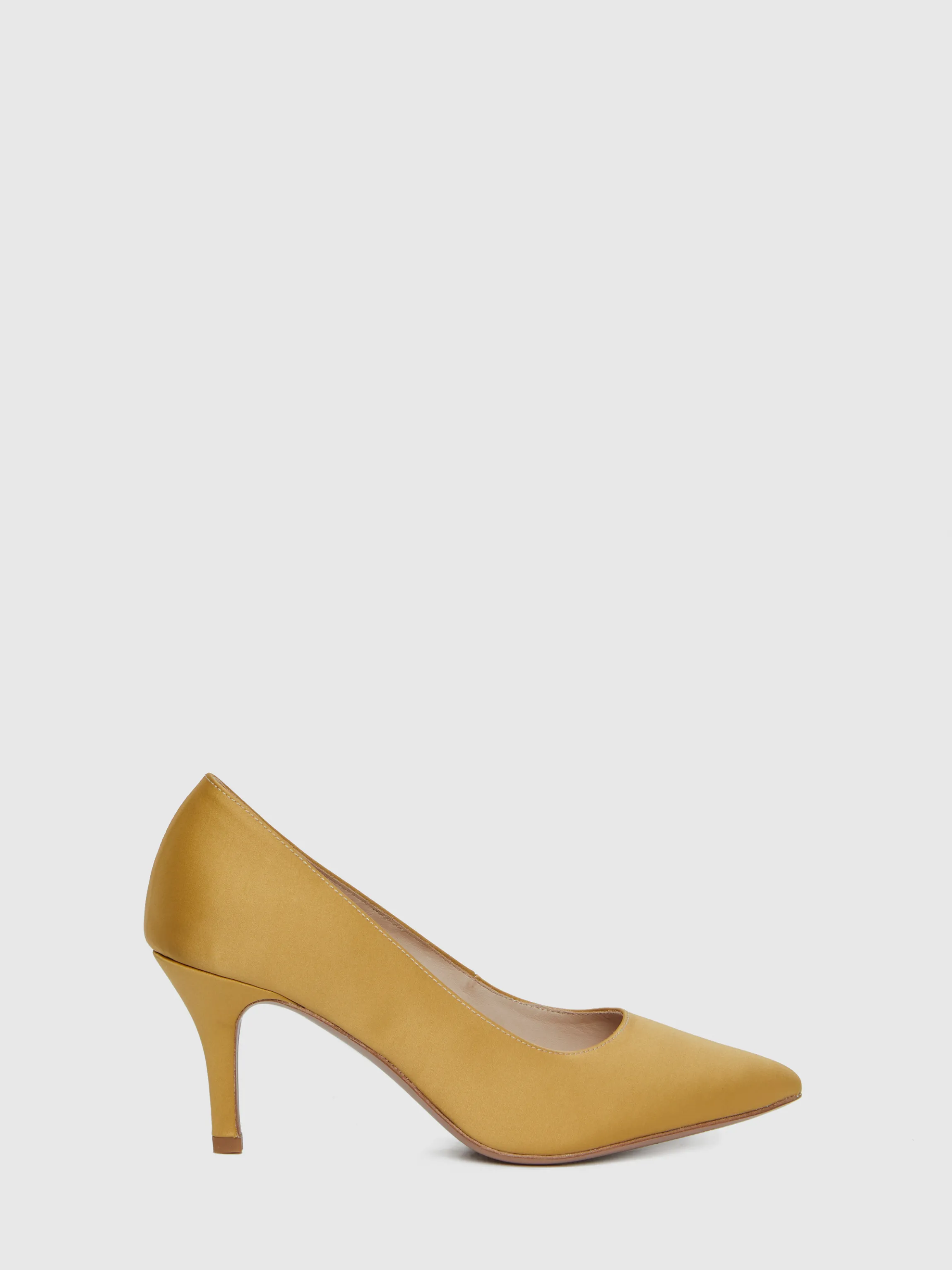 Discount Escarpin A Talon En Satin Duchesse Femme Accessoires