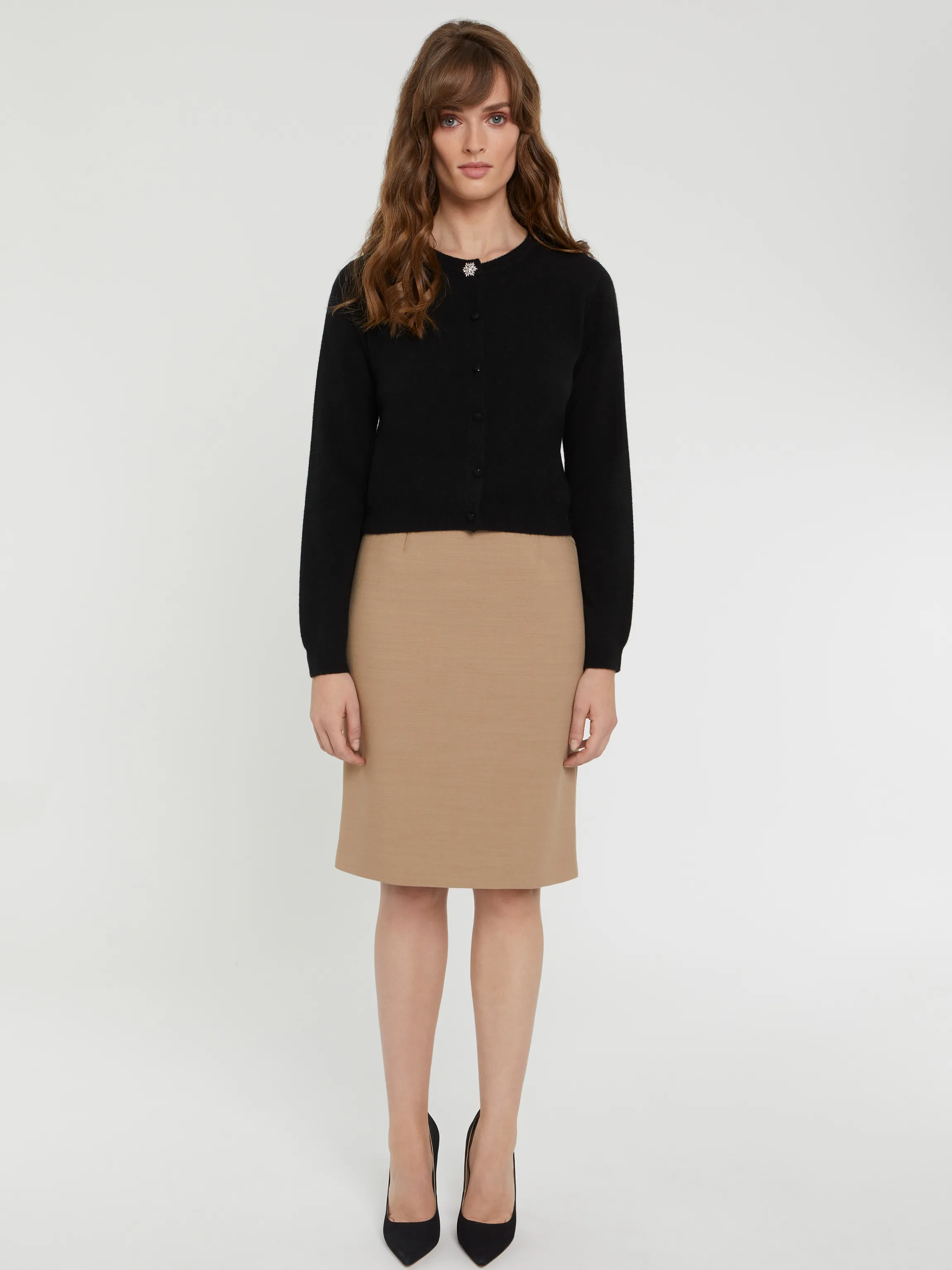 New Gilet Court En Cachemire Femme Pulls Et Cardigans