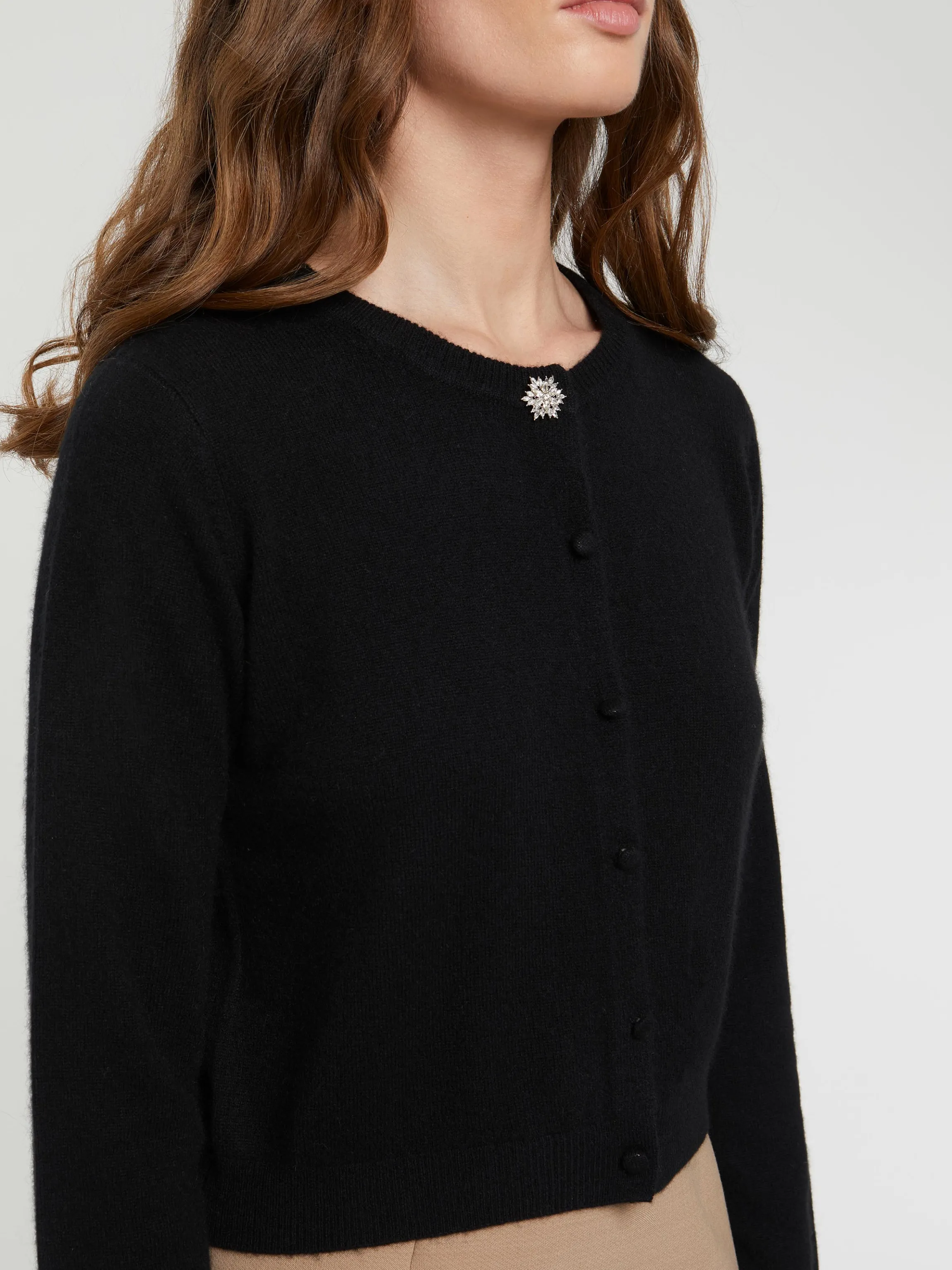New Gilet Court En Cachemire Femme Pulls Et Cardigans