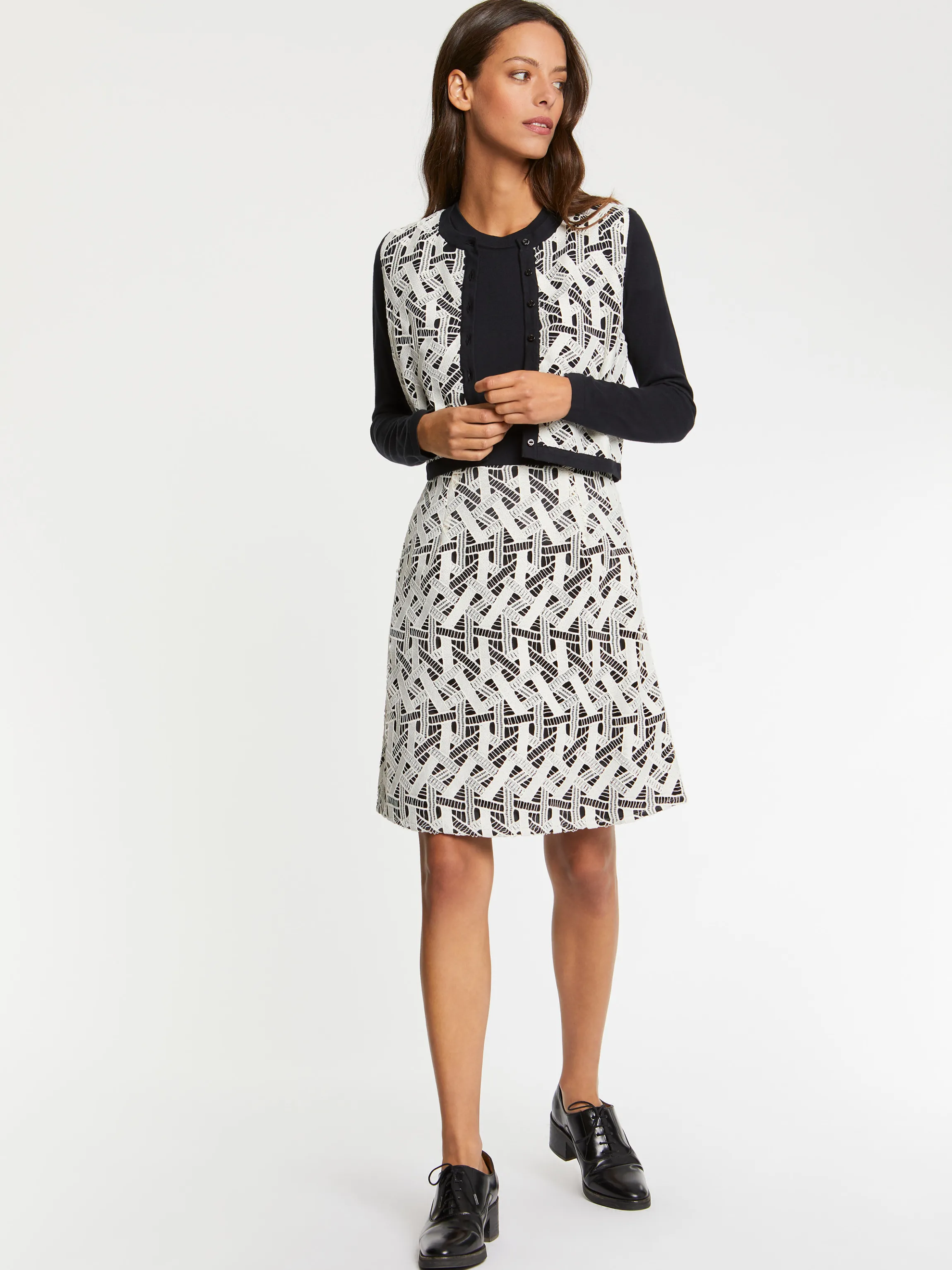 Best Gilet Court En Guipure Femme Pulls Et Cardigans