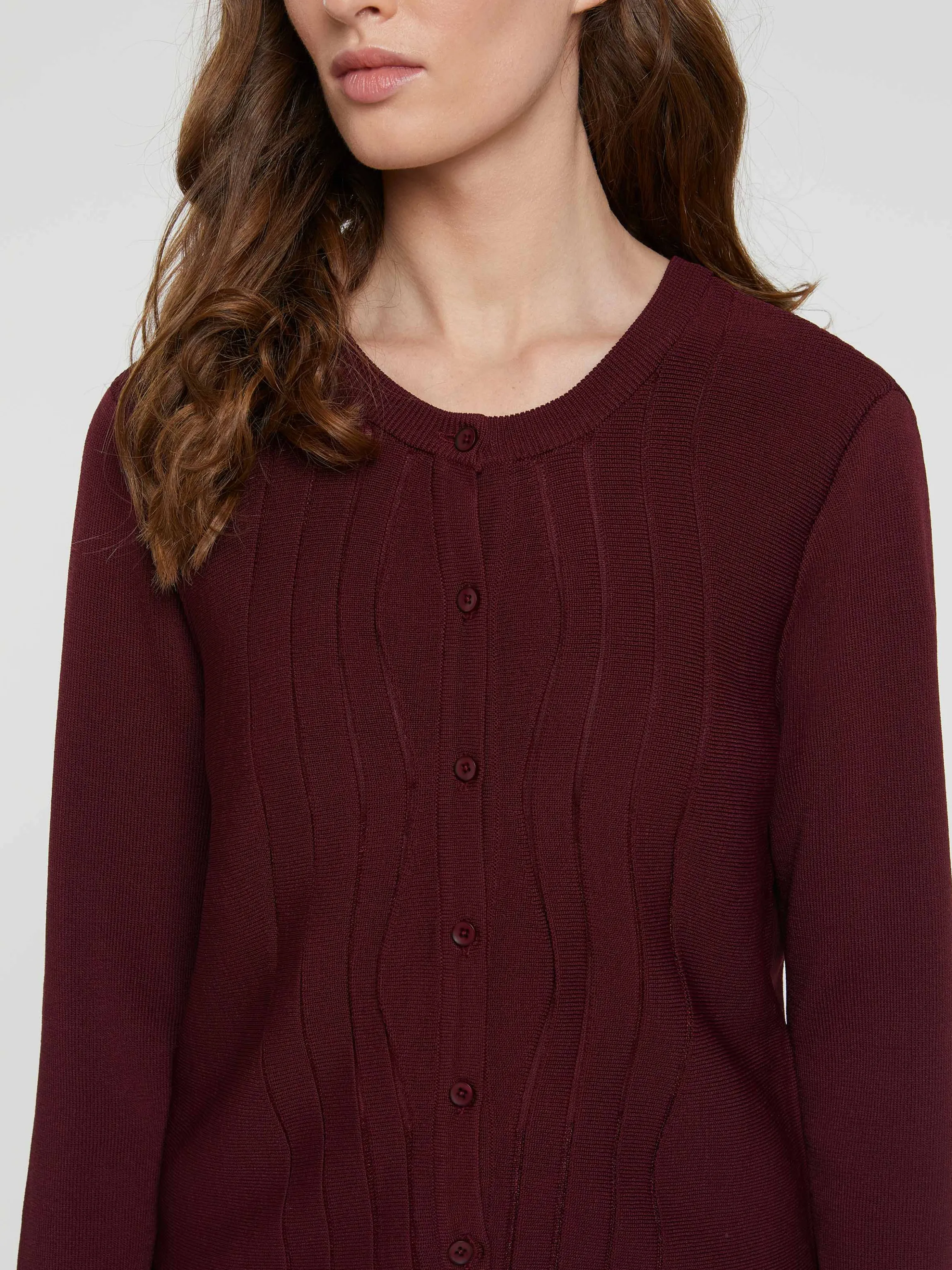 Online Gilet En Maille Viscose Femme Pulls Et Cardigans