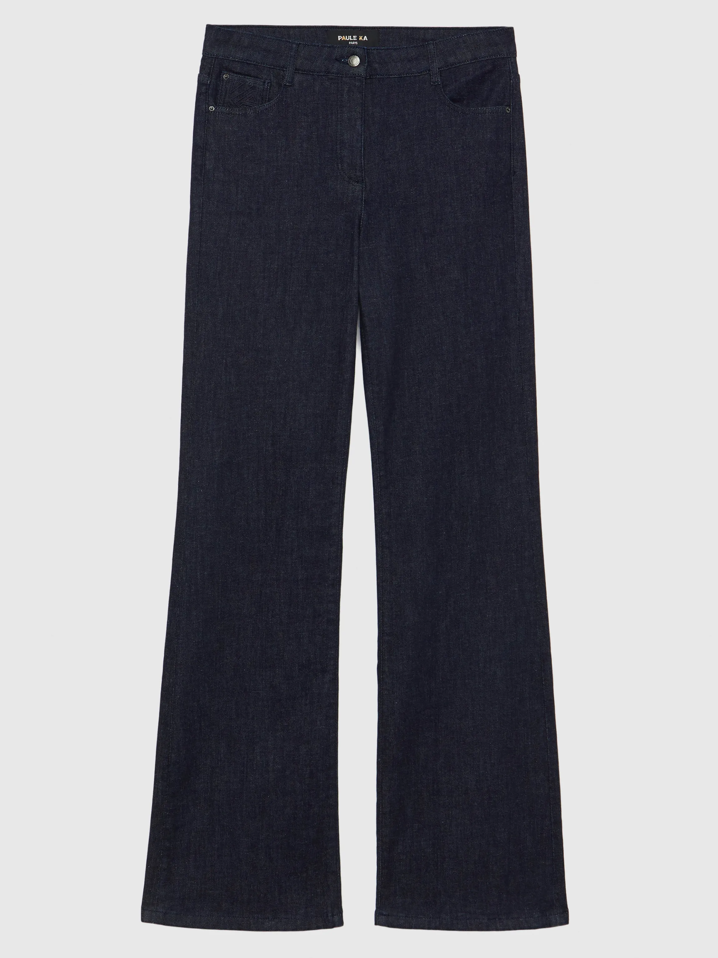 Best Sale Jeans Flare En Coton Stretch Femme Pantalons Et Combinaisons