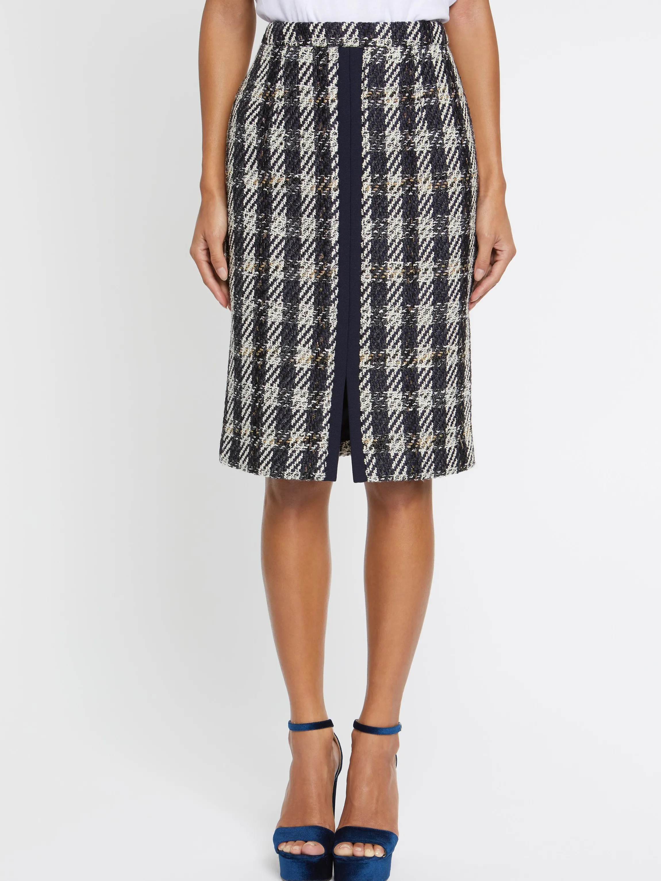 Flash Sale Jupe Crayon A Motif Pied-De-Coq Femme Jupes