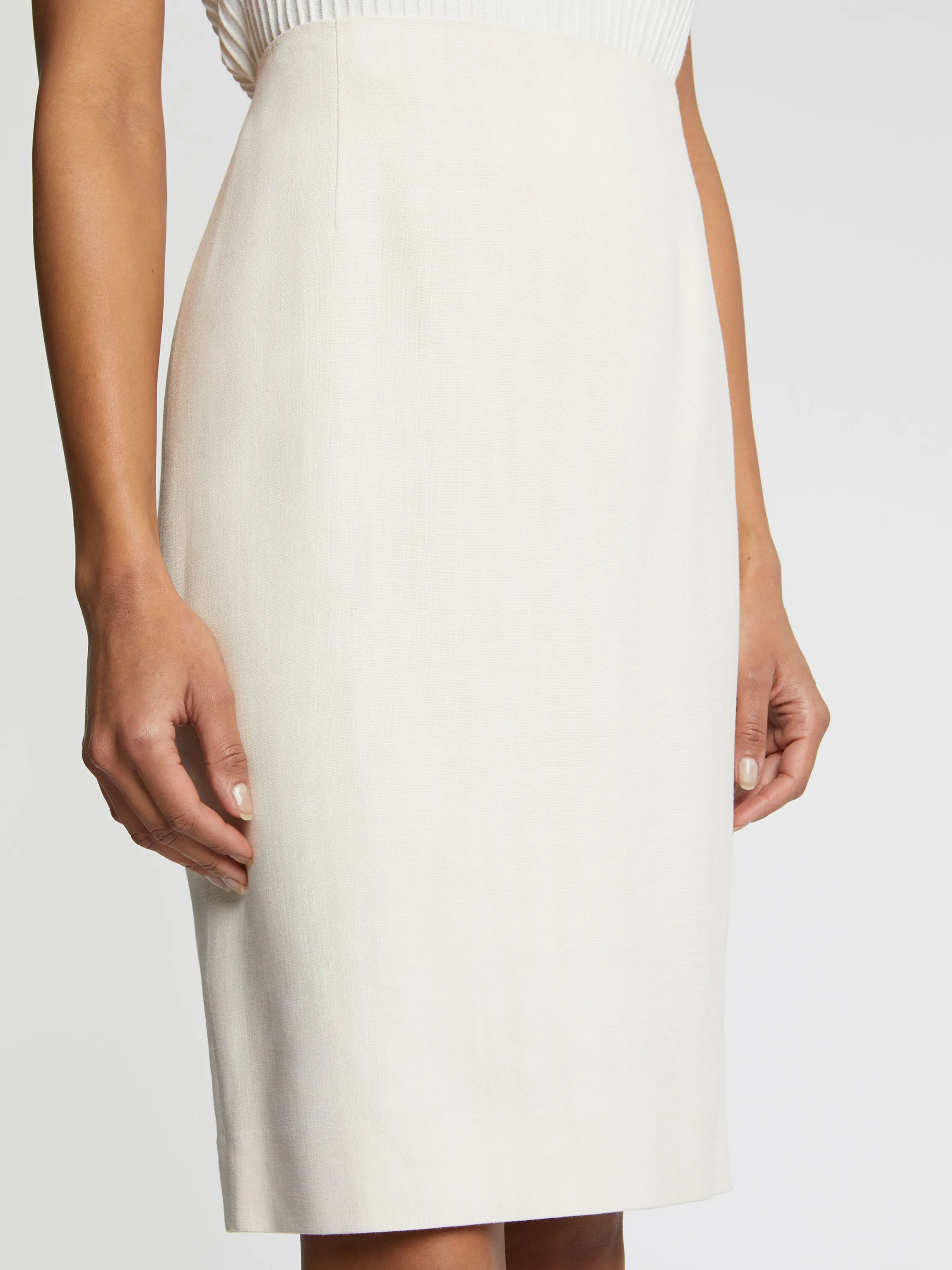 Best Sale Jupe Droite Courte En Viscose Femme Jupes
