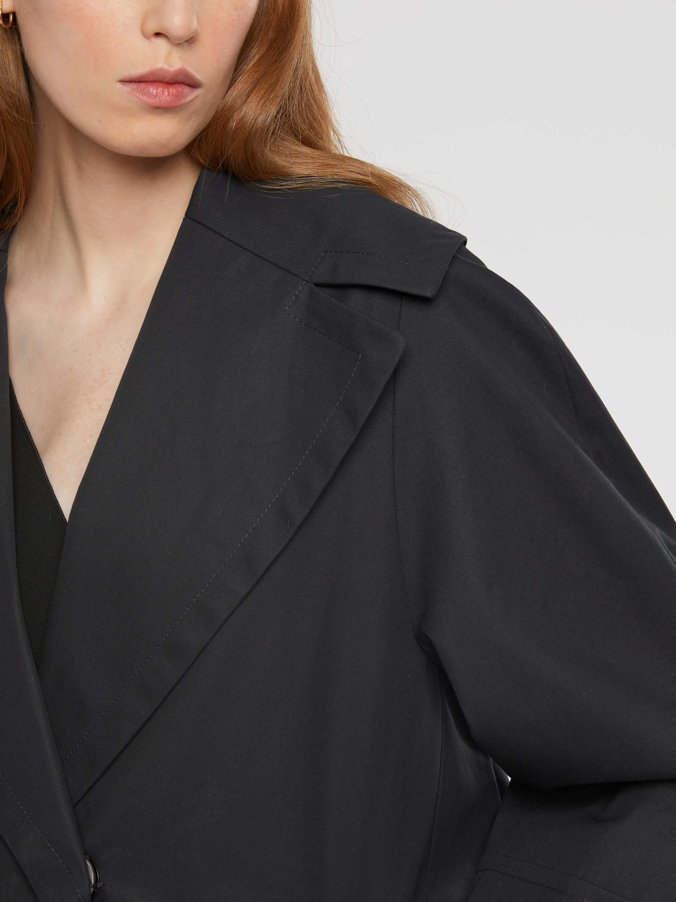 Cheap Manteau Coupe Impermeable A Grand Col Femme Manteaux