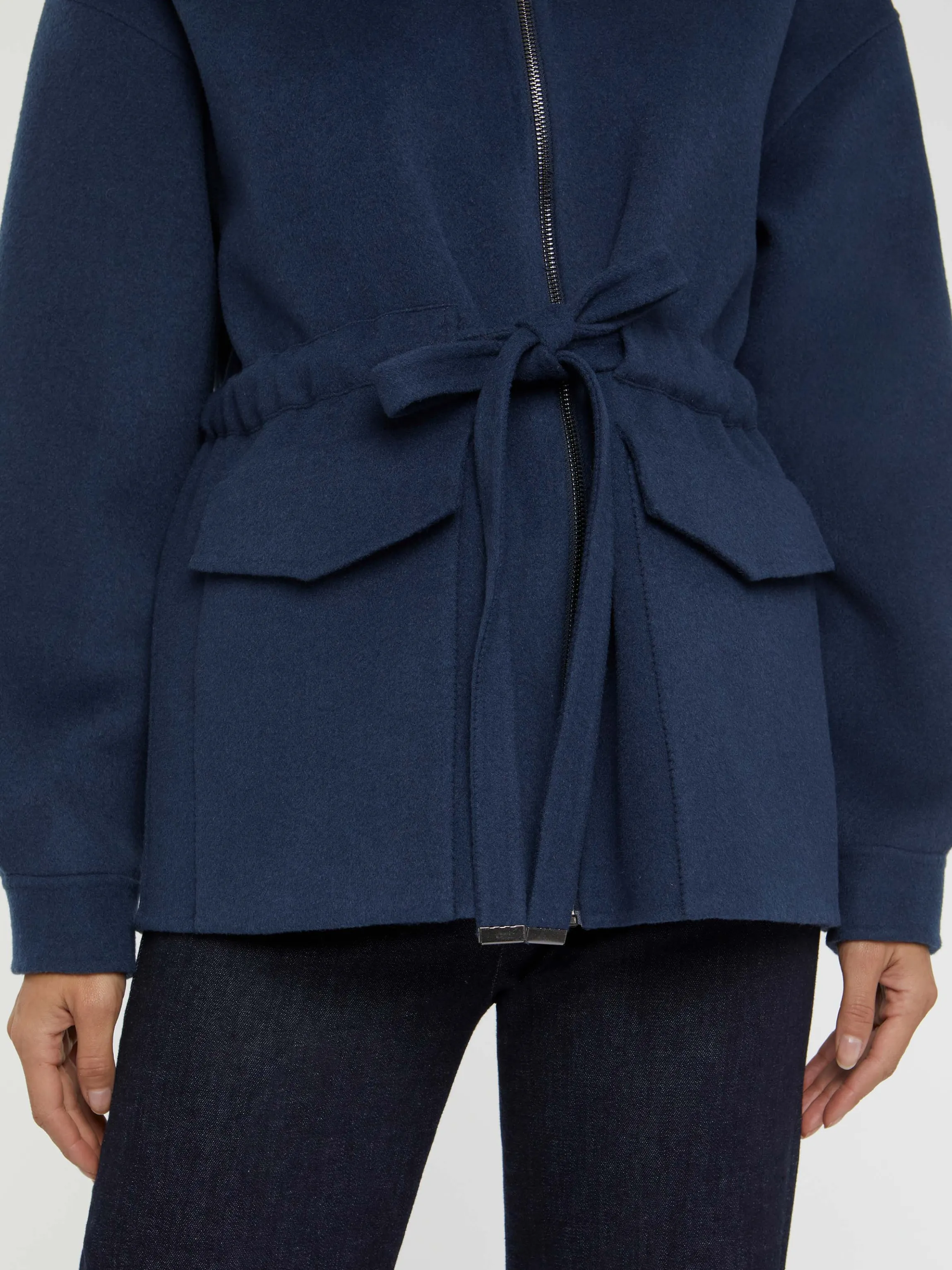 Store Manteau Court En Laine Et Cachemire Femme Manteaux
