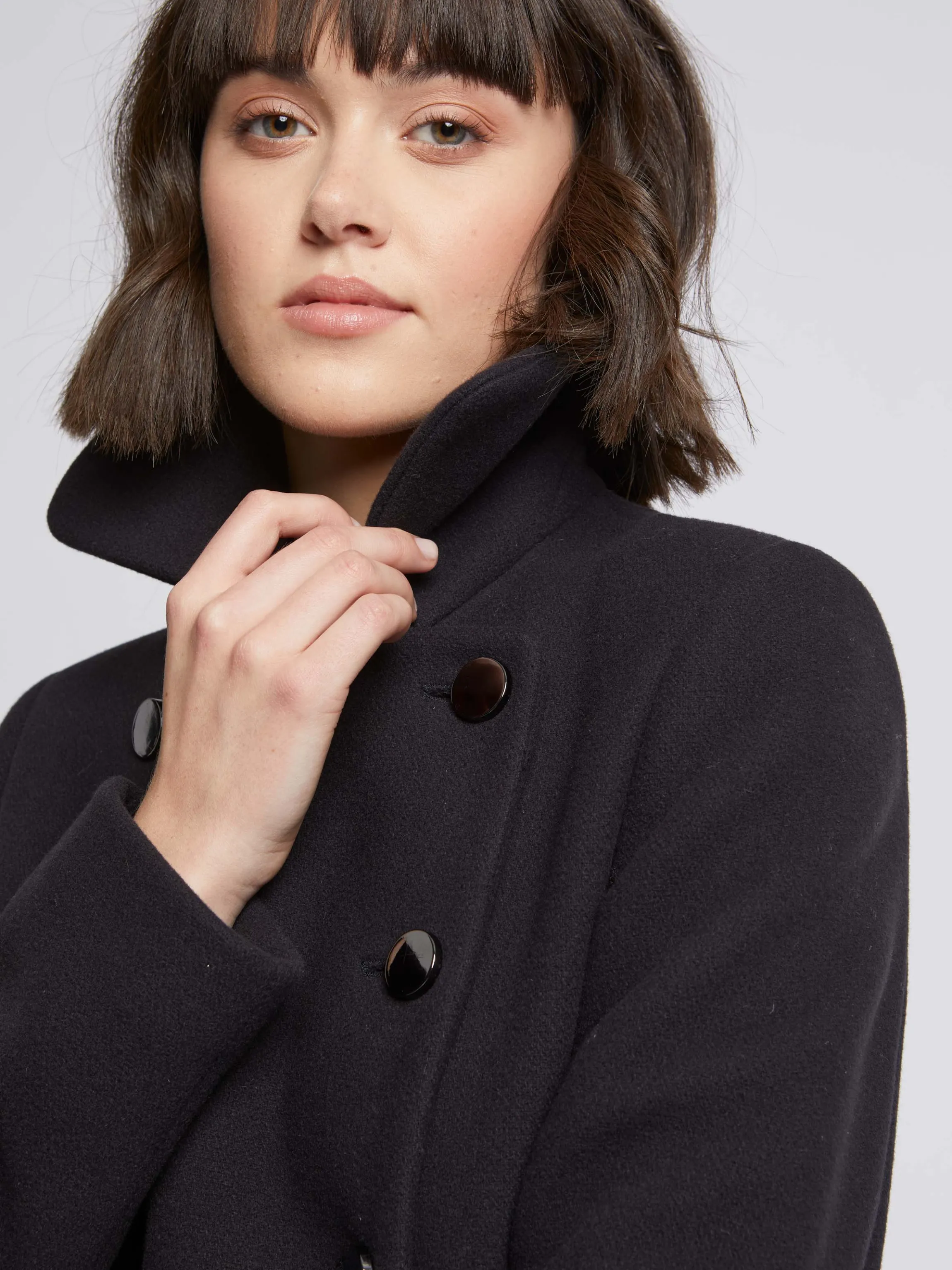 Cheap Manteau En Laine A Double Boutonnage Femme Manteaux
