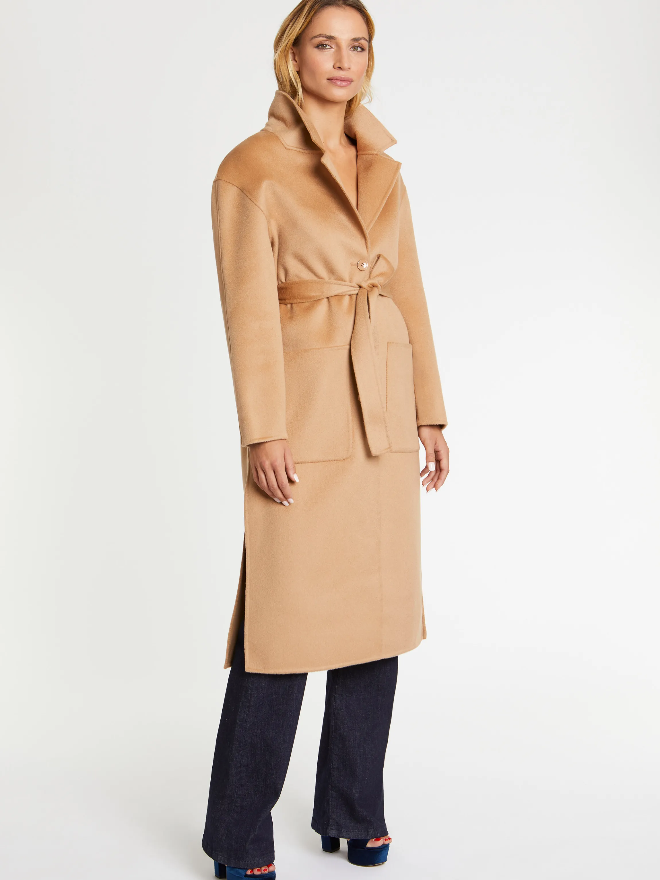 Cheap Manteau Long En Laine Et Cachemire Femme Manteaux