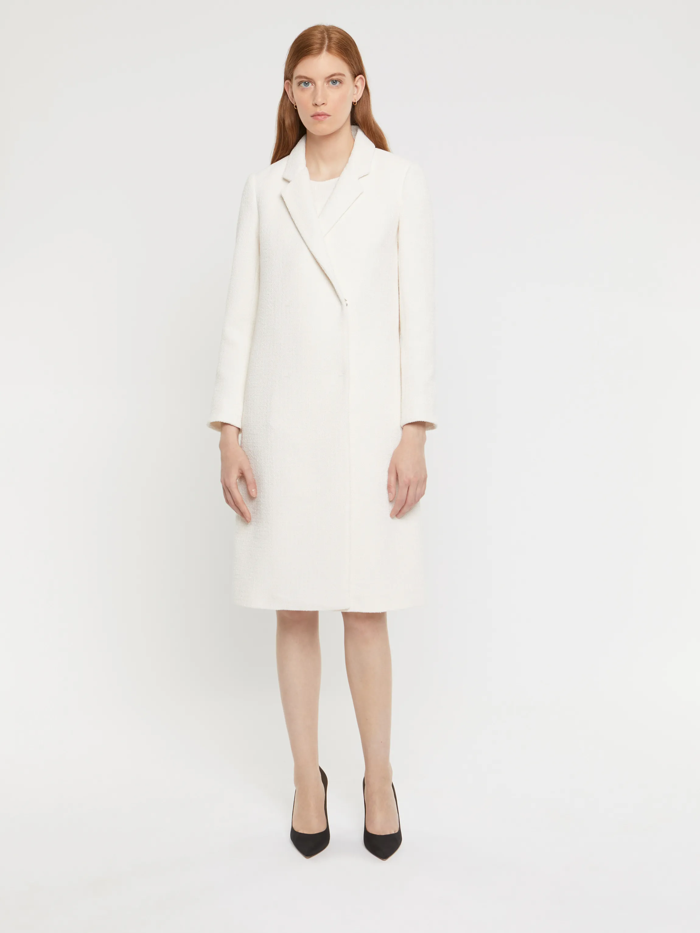 Fashion Manteau Long En Tweed Femme Manteaux