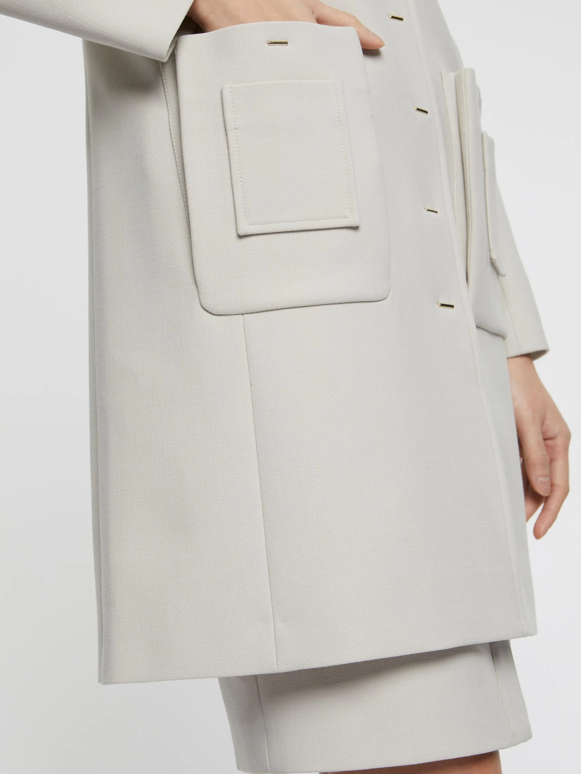 Fashion Manteau Mi-Long A Poches Femme Manteaux