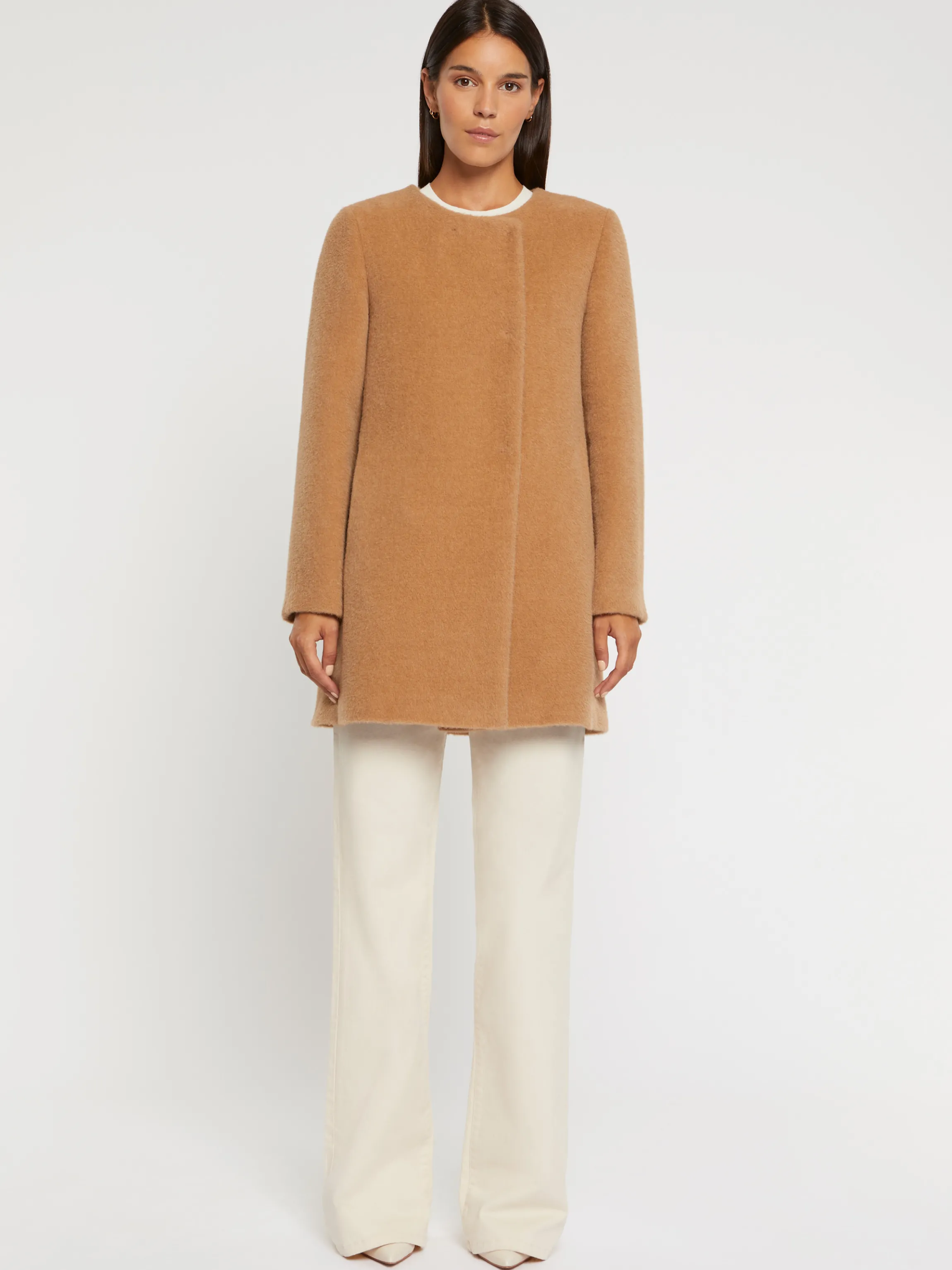Store Manteau Mi-Long En Alpaga Femme Manteaux
