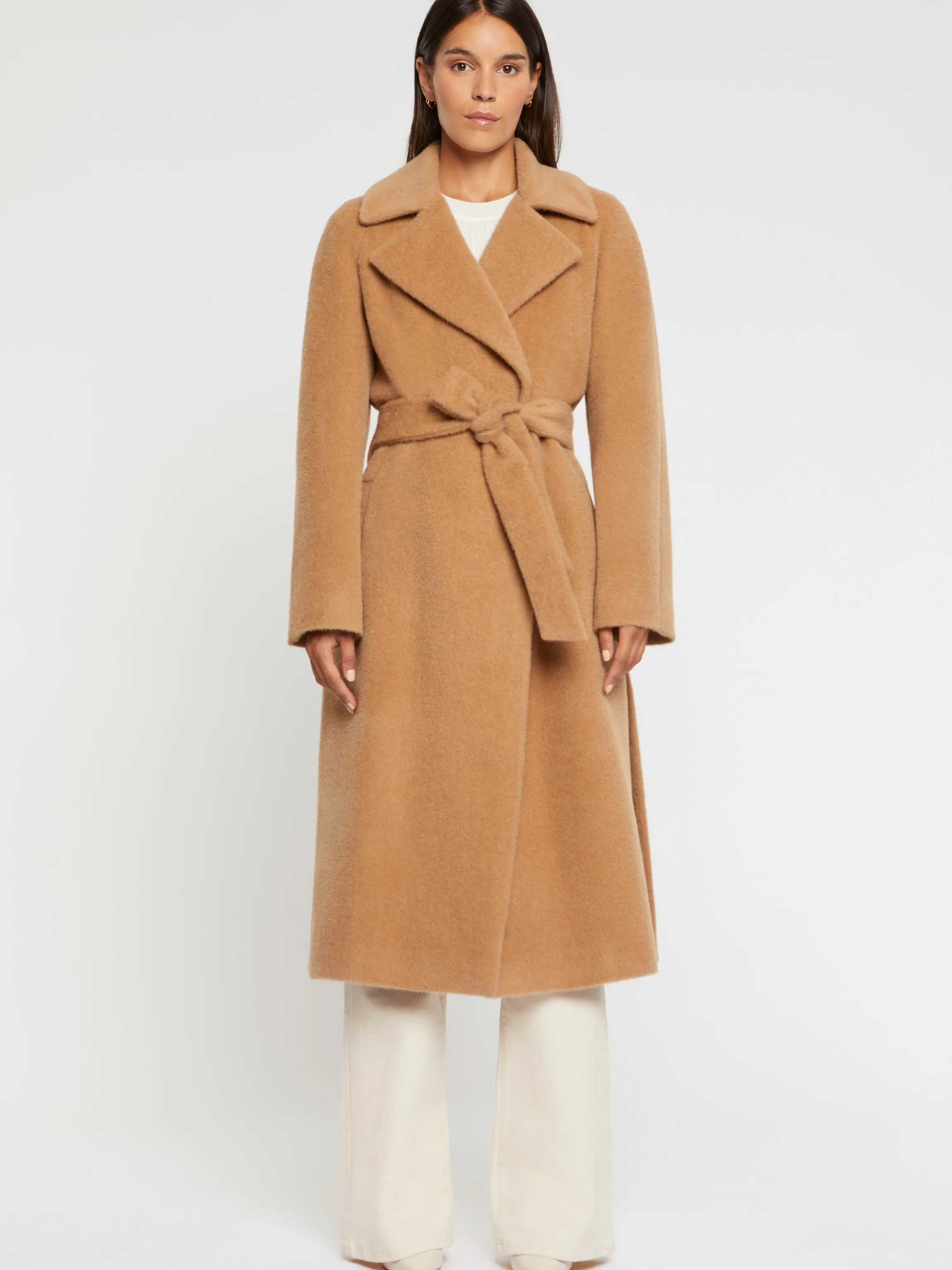 Best Sale Manteau Peignoir En Alpaga Et Laine Femme Manteaux