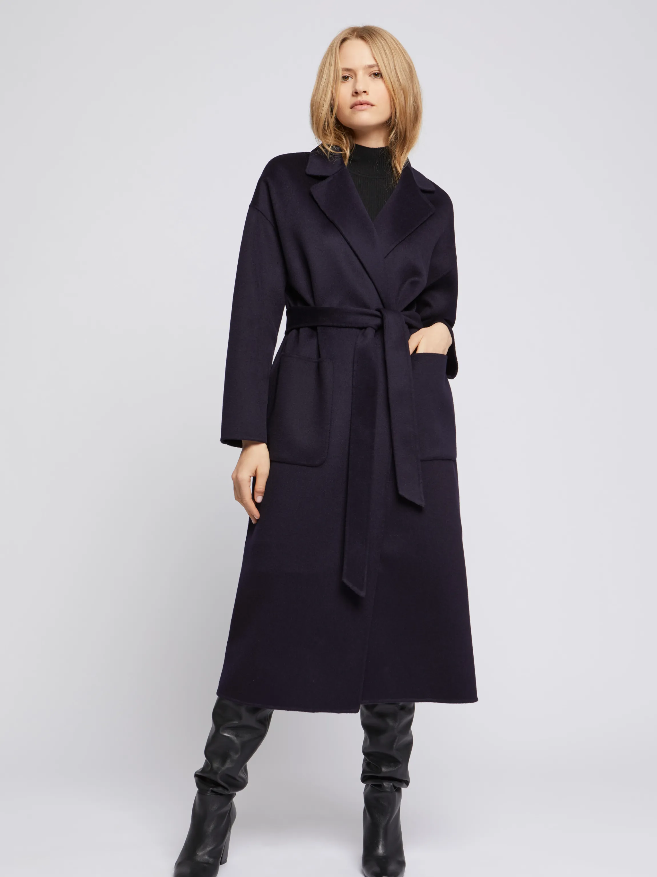 Hot Manteau Peignoir En Laine Et Cachemire Femme Manteaux
