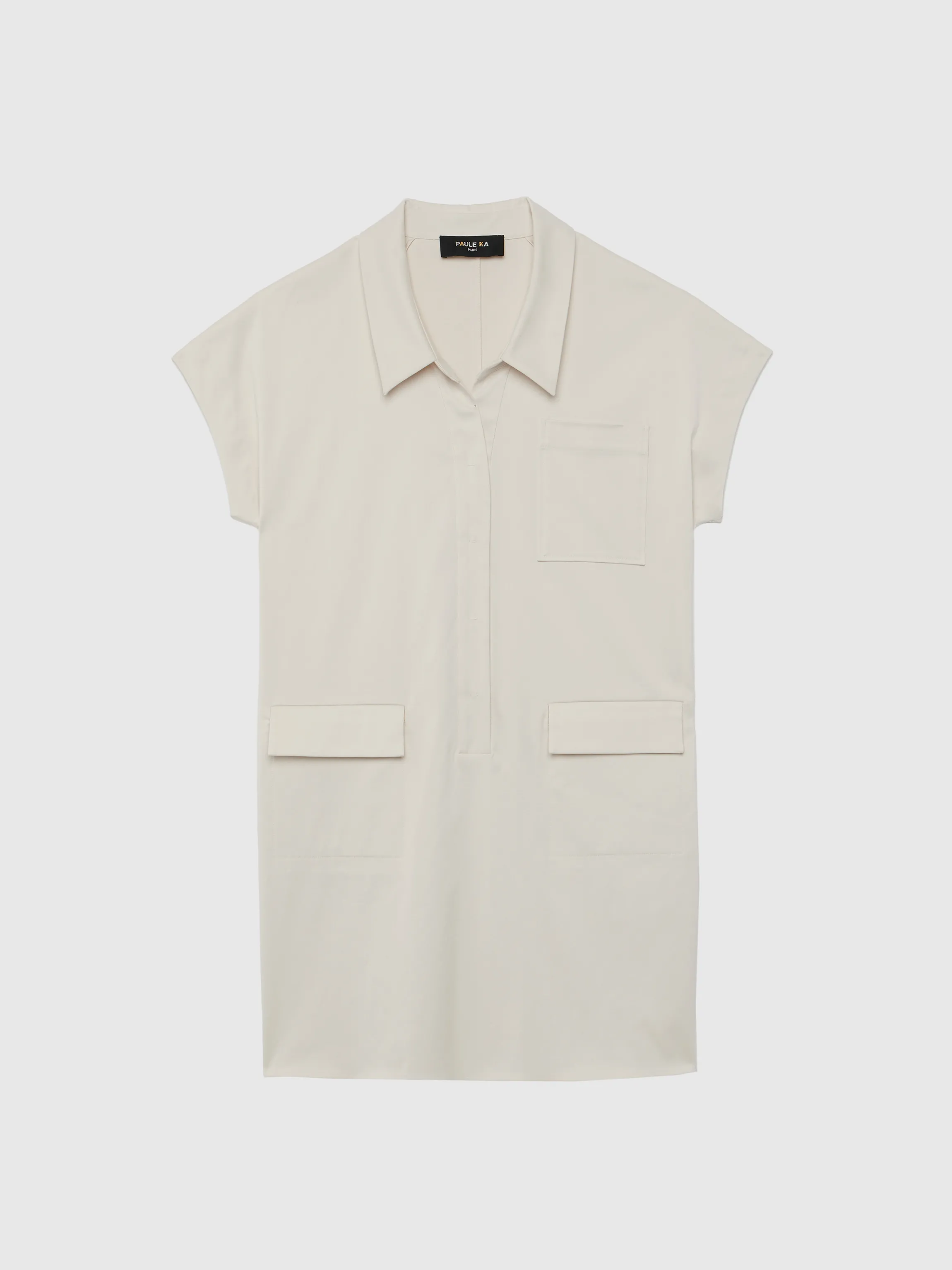 mini_robe_chemise_en_satin_de_coton_4-1.webp Online Mini Robe Chemise En Satin De Coton Femme Robes