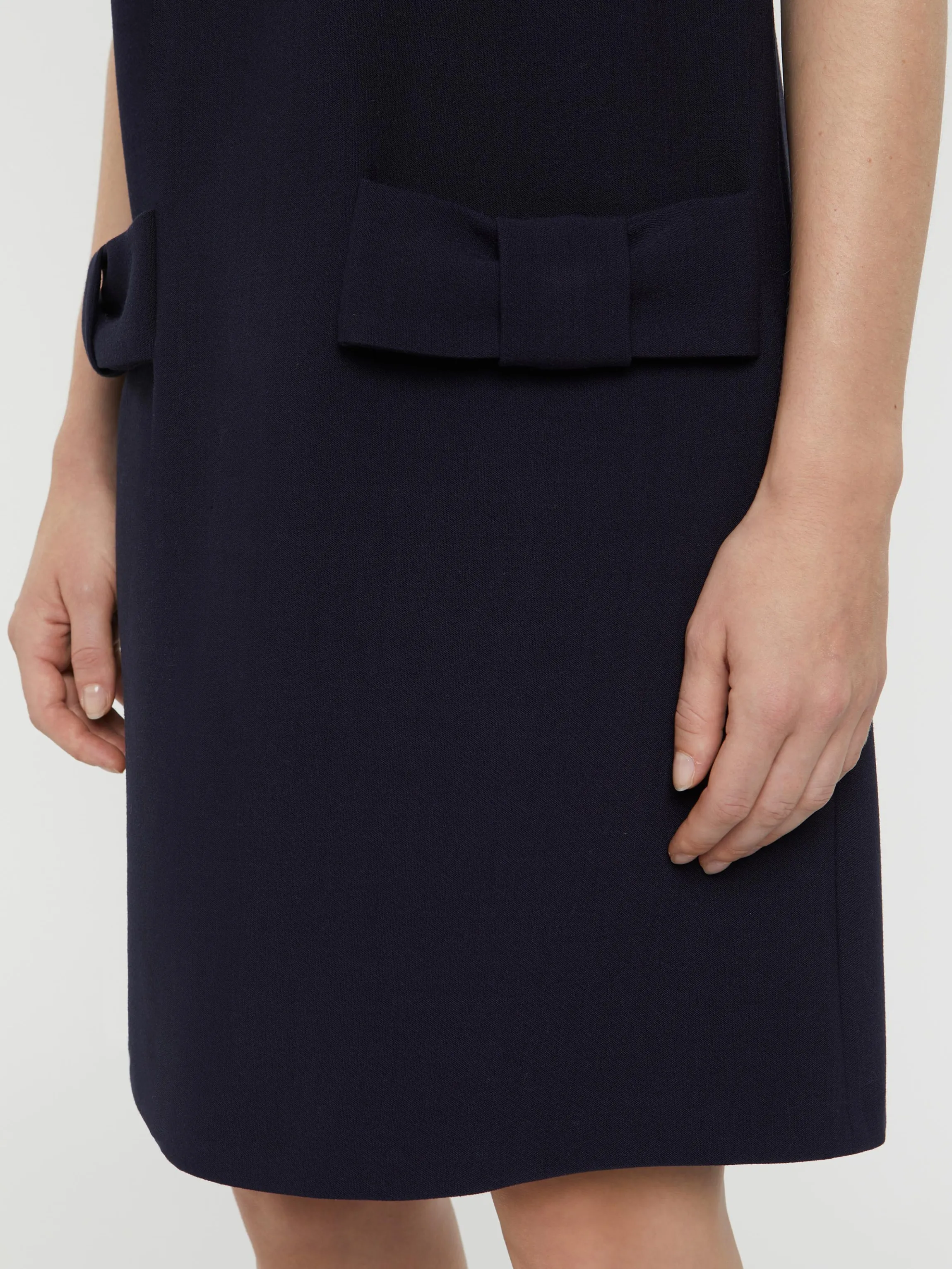 Store Mini-Robe A Noeuds En Tricotine Stretch Femme Robes