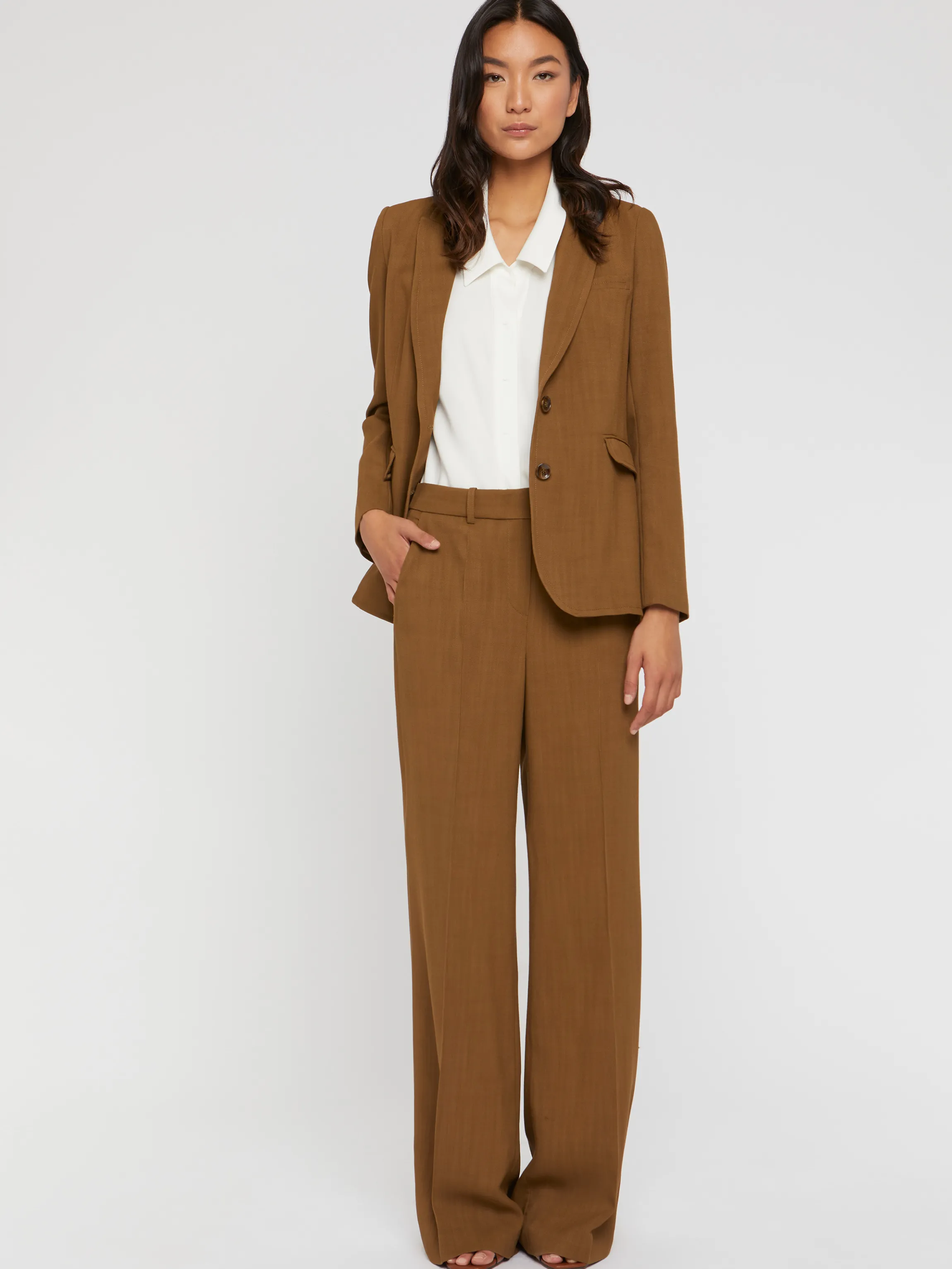 Sale Pantalon Ample En Toile De Viscose Femme Pantalons Et Combinaisons