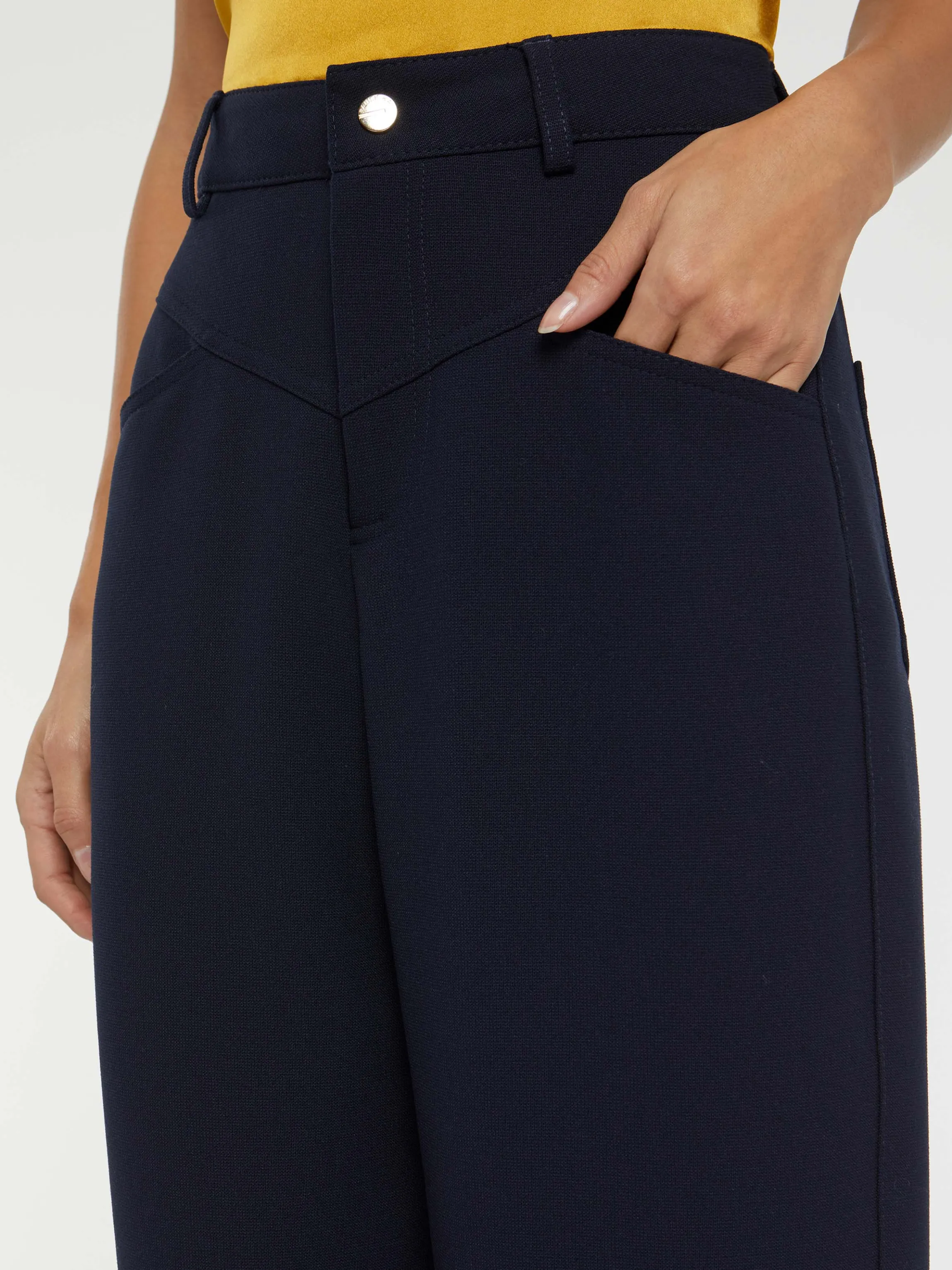 Flash Sale Pantalon Carotte En Maille Milano Femme Pantalons Et Combinaisons