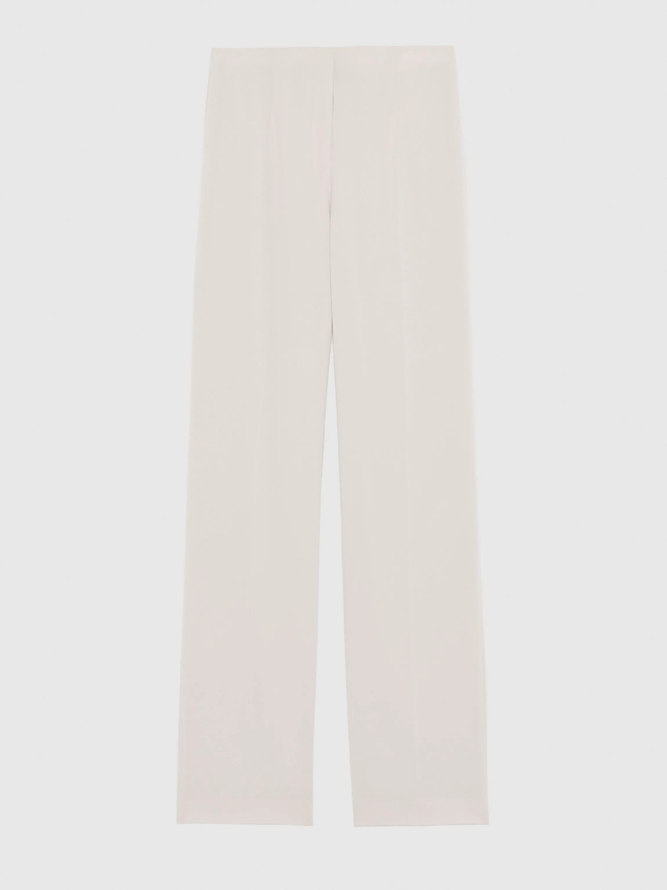 New Pantalon Fluide En Crepe Envers Satin Femme Pantalons Et Combinaisons