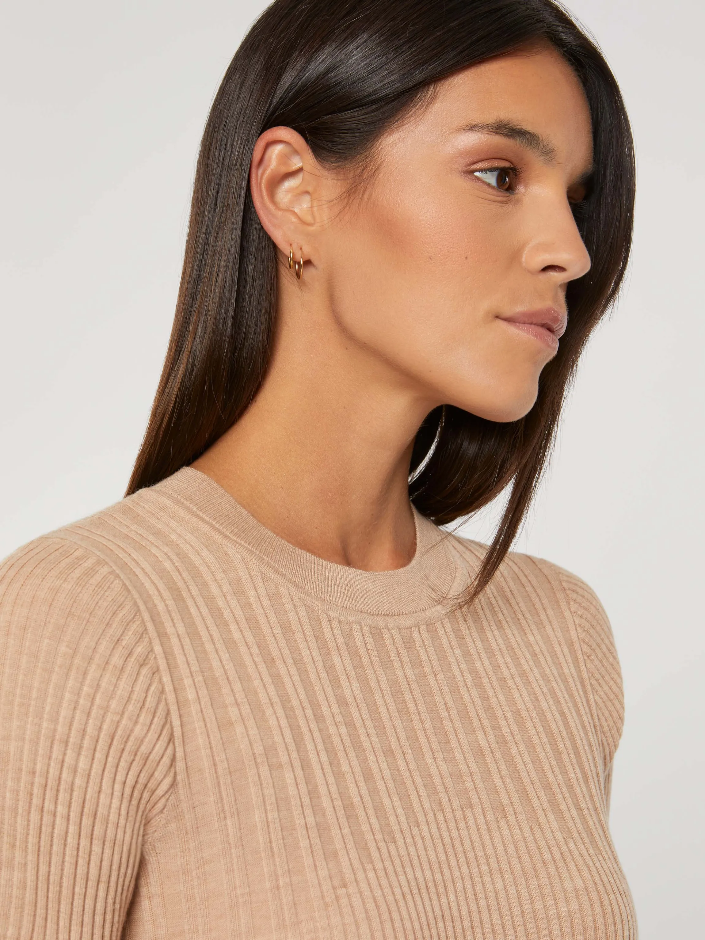 New Pull Cotele En Laine Merinos Femme Pulls Et Cardigans
