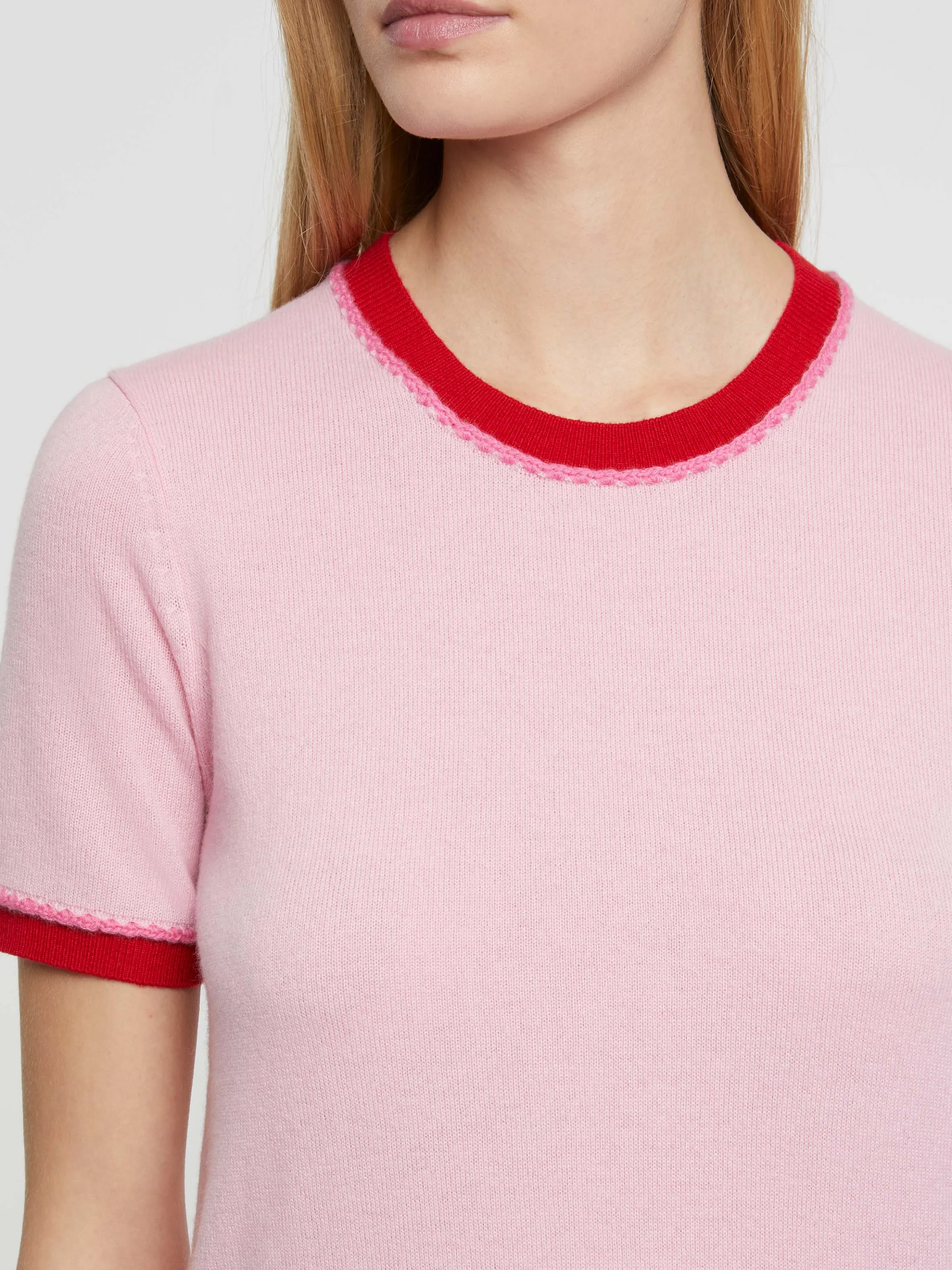 Shop Pull Manches Courtes En Laine Et Cachemire Femme Pulls Et Cardigans